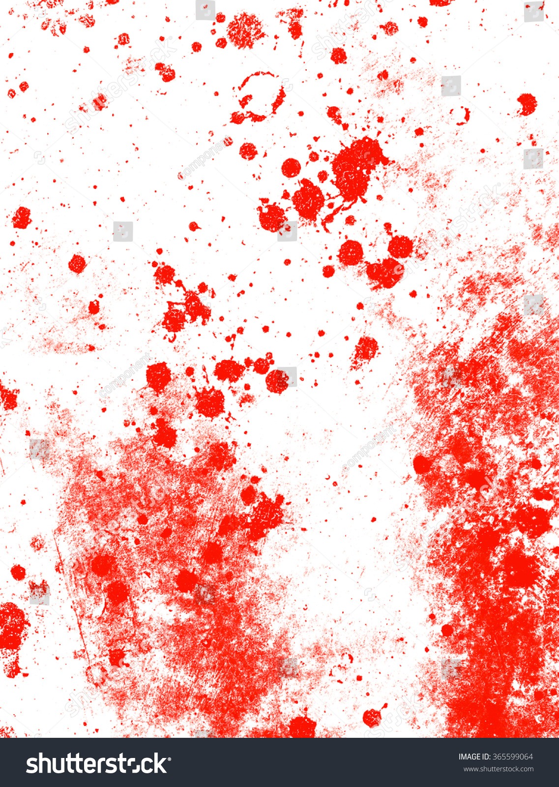 Blood Splatter, Red Acrylic Paint Splash Isolated On Wall Background ...