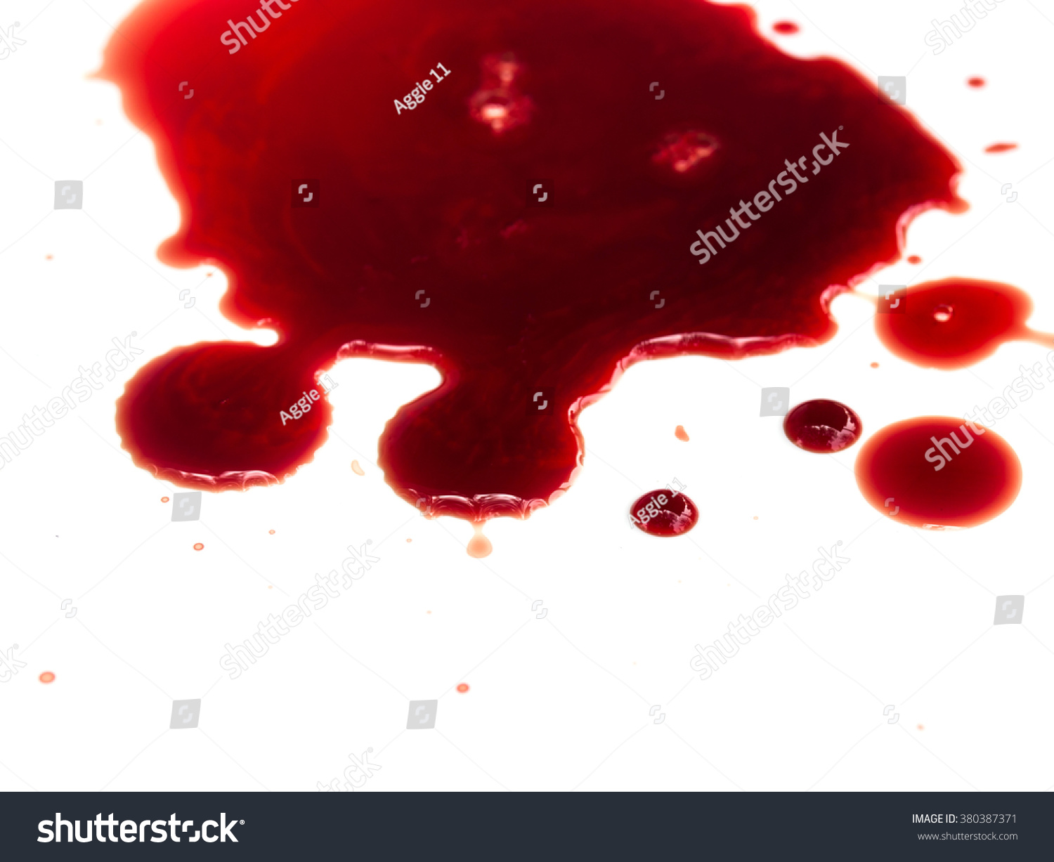 Blood Stains On White Background Stock Photo 380387371 Shutterstock