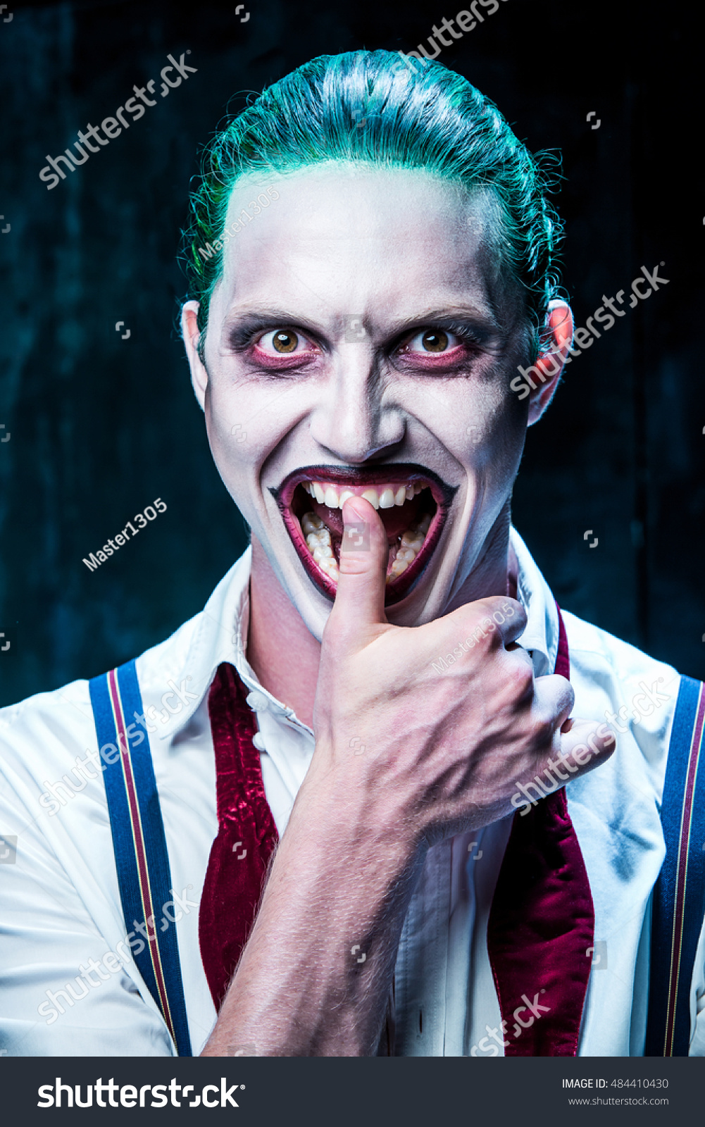 Bloody Halloween Theme Crazy Joker Face Stock Photo Shutterstock