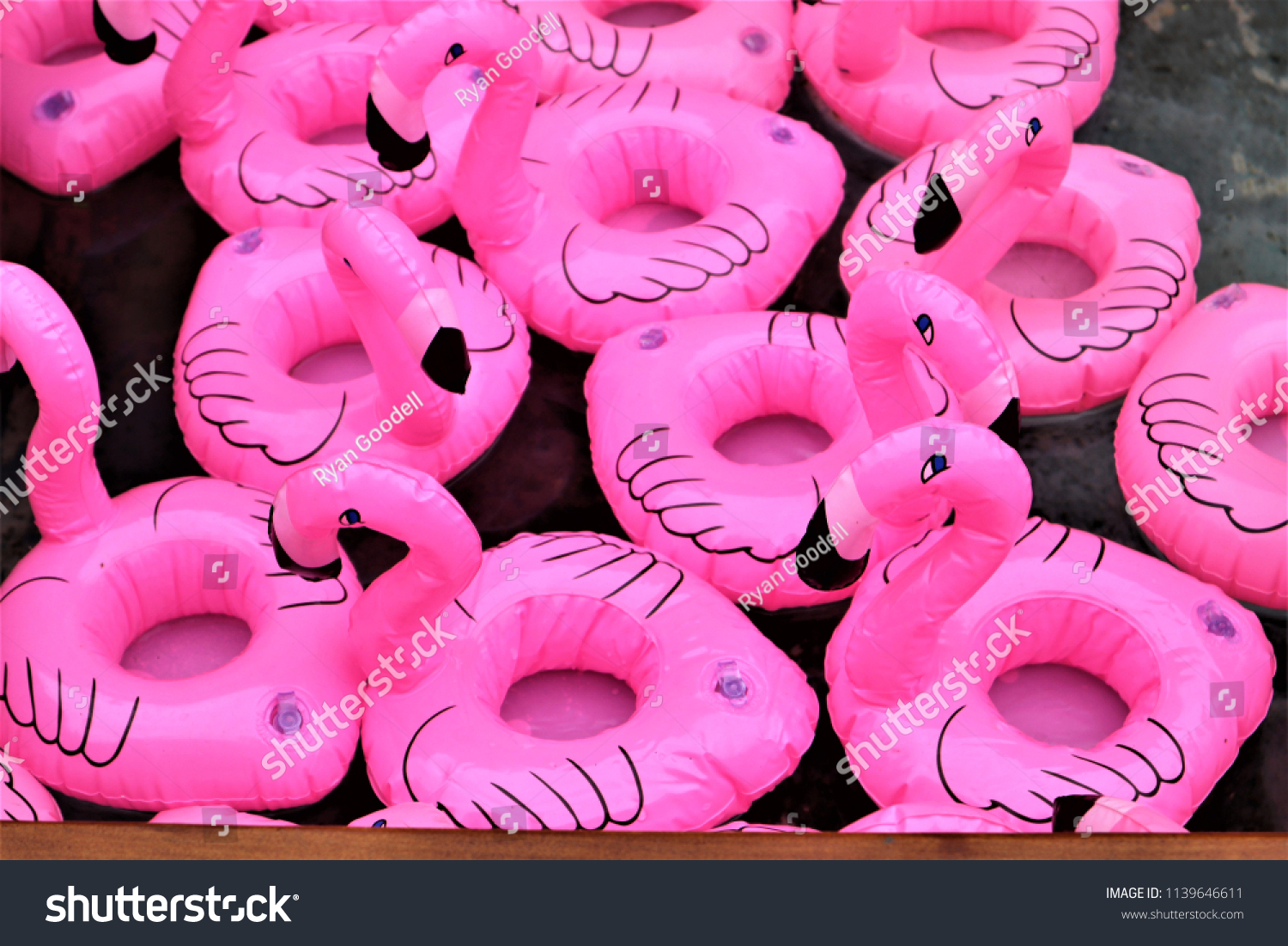 small blow up flamingos