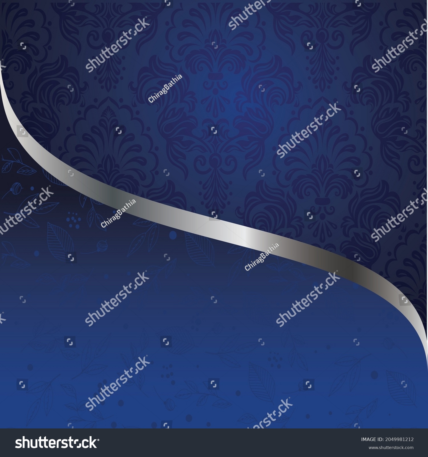 Blue Abstract Wallpaper Background Invitation Card Stock Illustration ...