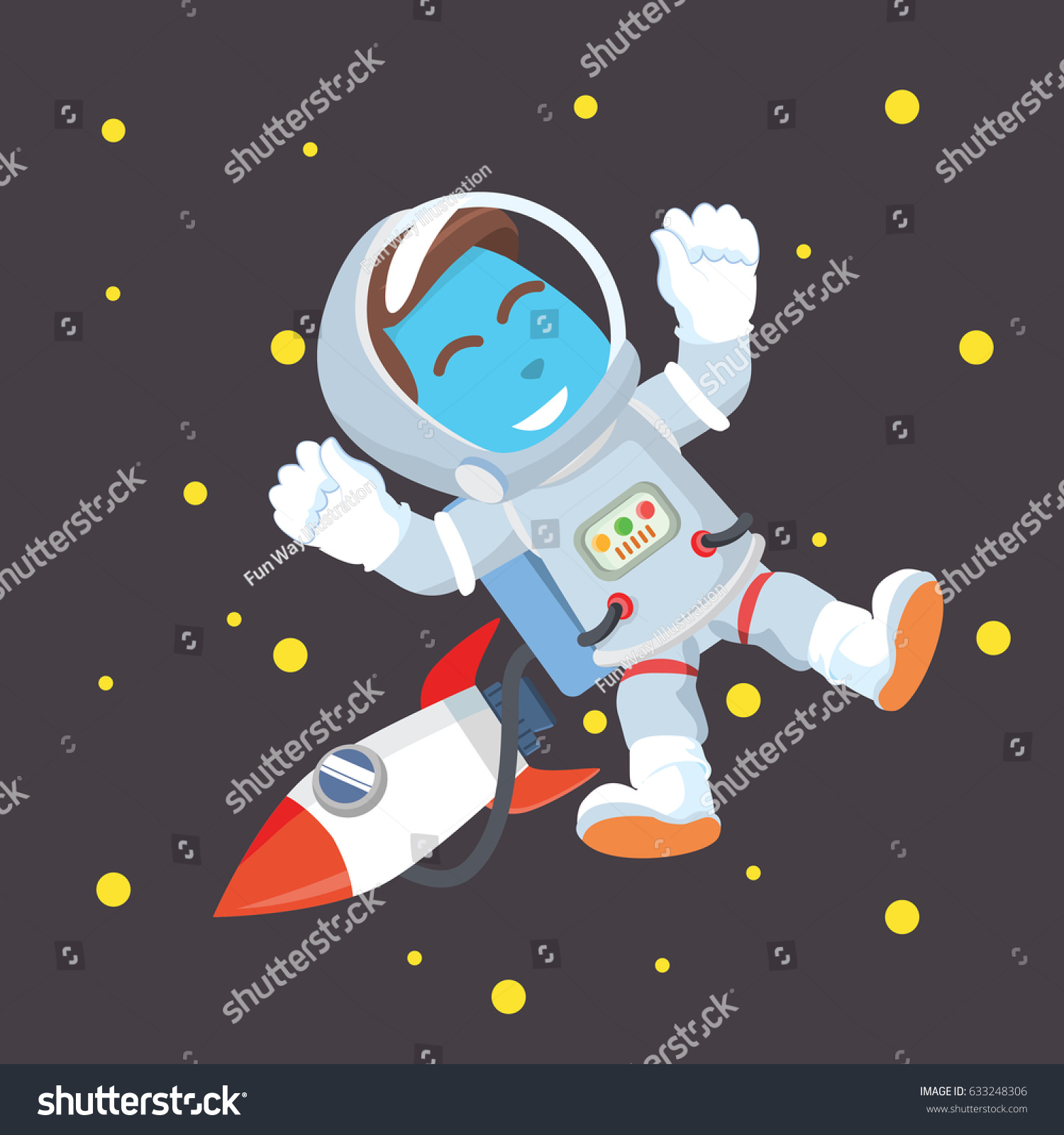 Blue Astronaut Space Stock Illustration 633248306 | Shutterstock