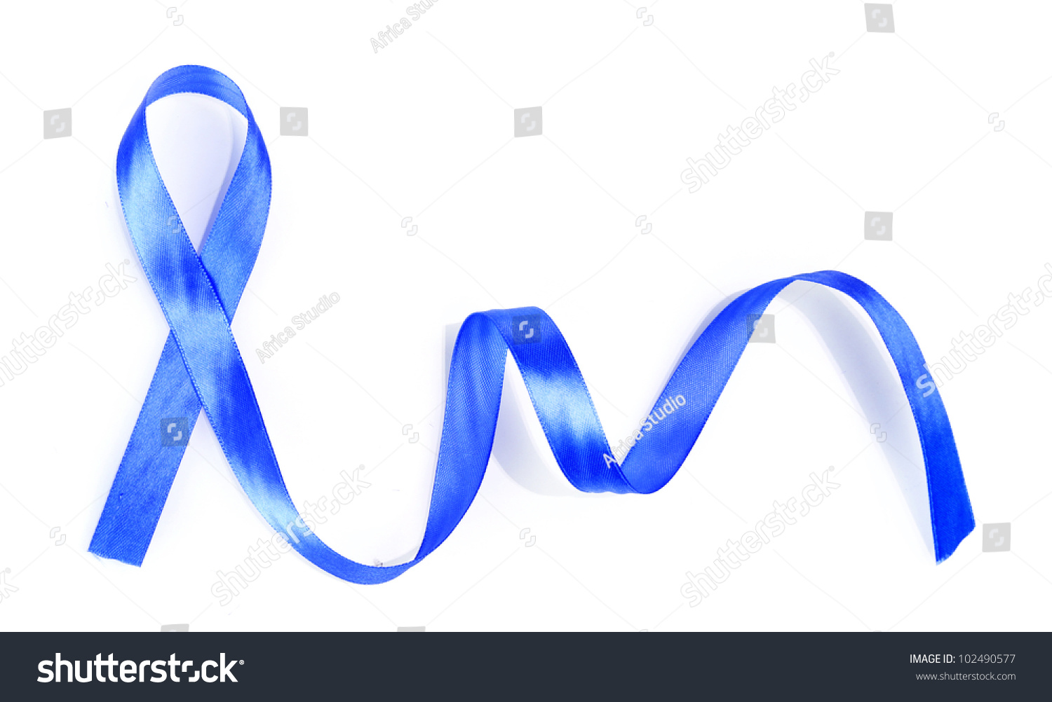 Blue Cancer Ribbon Svg