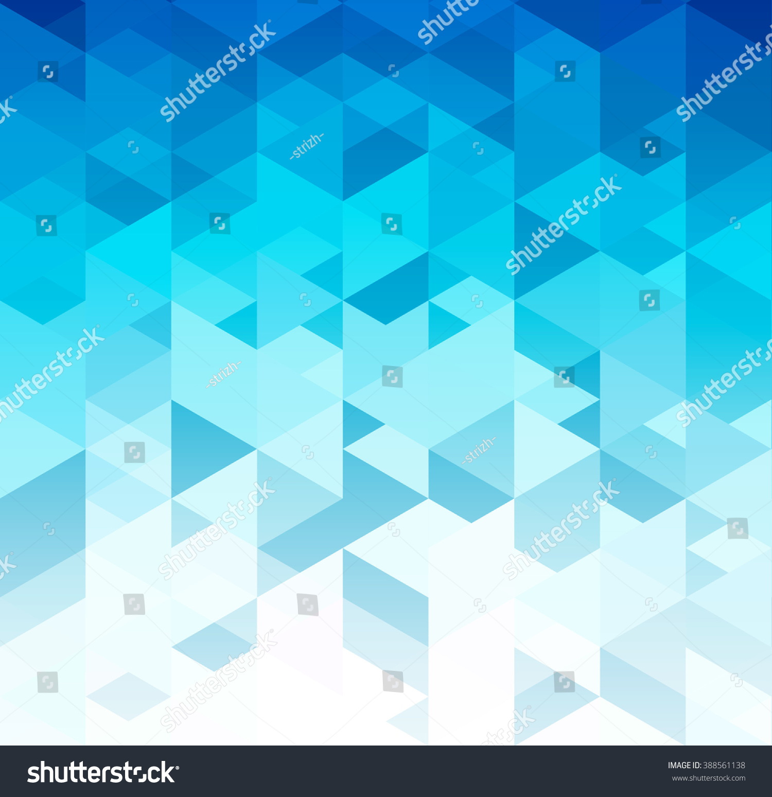 Blue Color Abstract Geometric Banner Triangle Stock Illustration ...