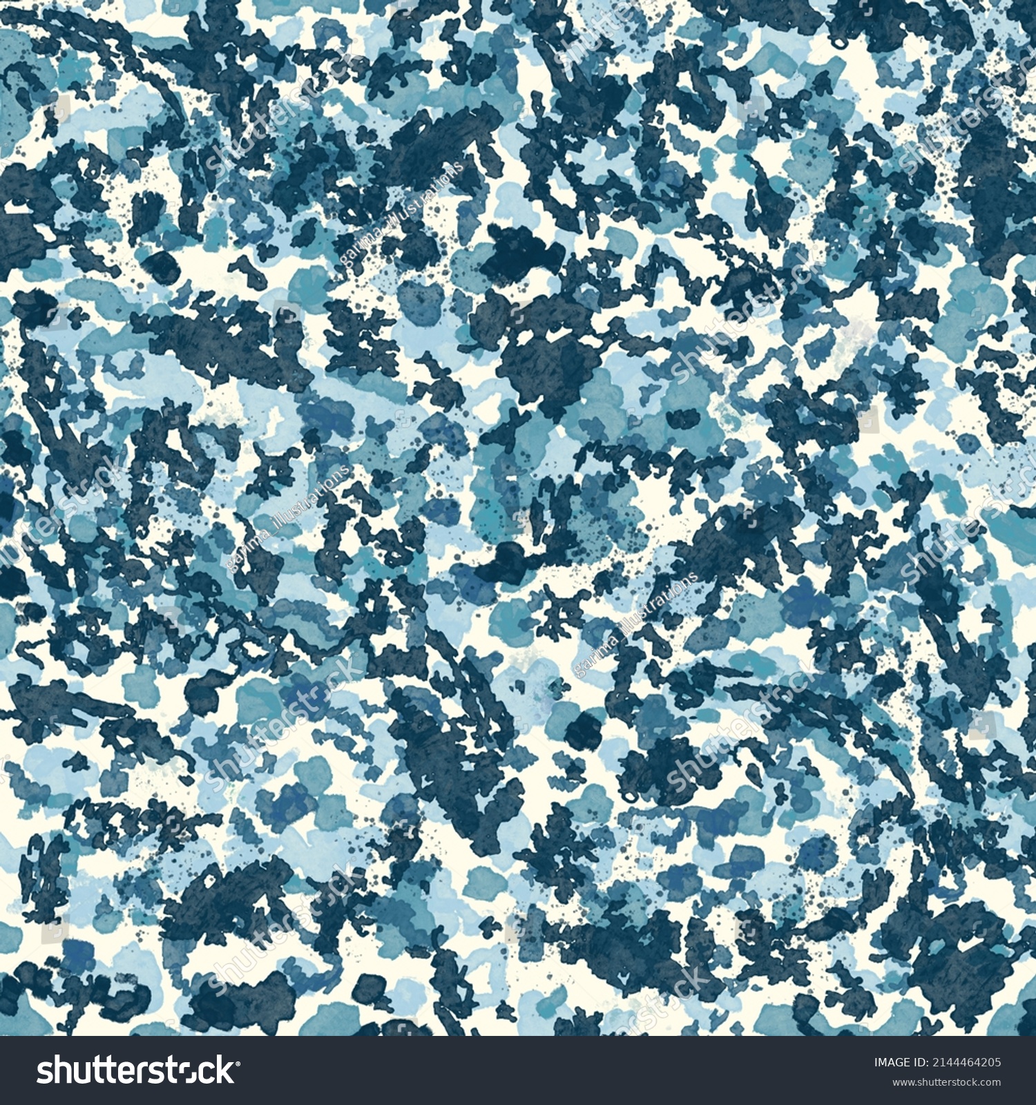 Blue Color Palette Marble Print Stock Illustration 2144464205 ...