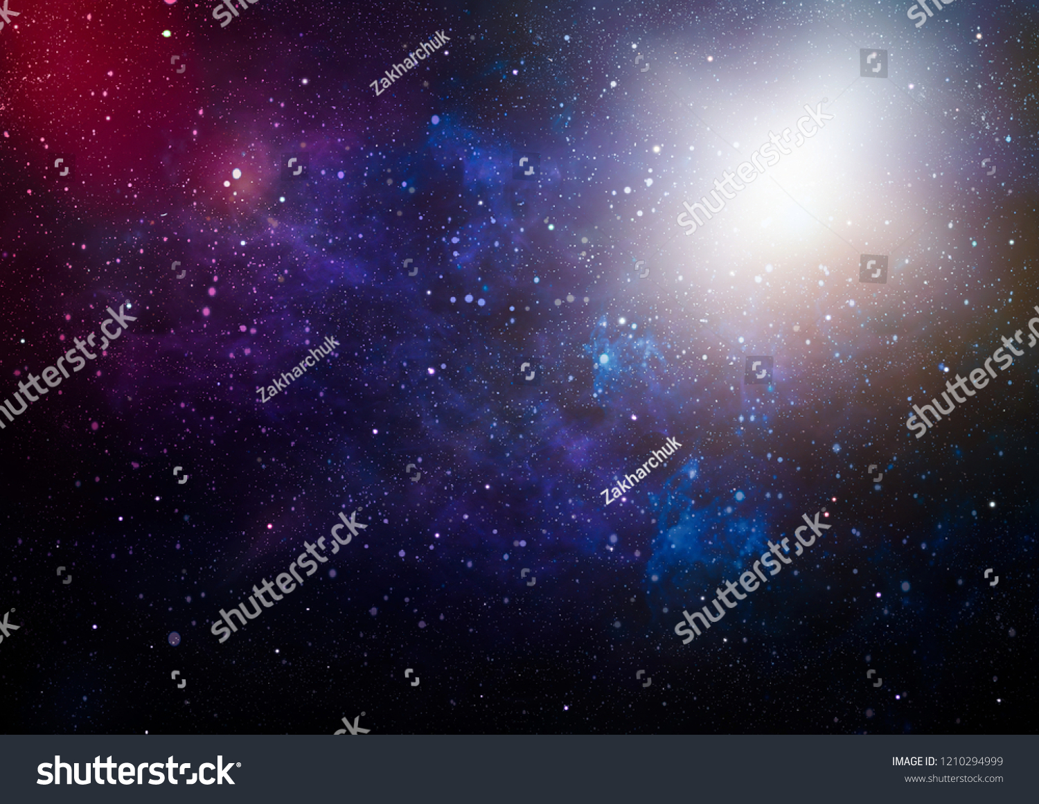 Blue Dark Night Sky Many Stars Stock Photo (Edit Now) 1210294999