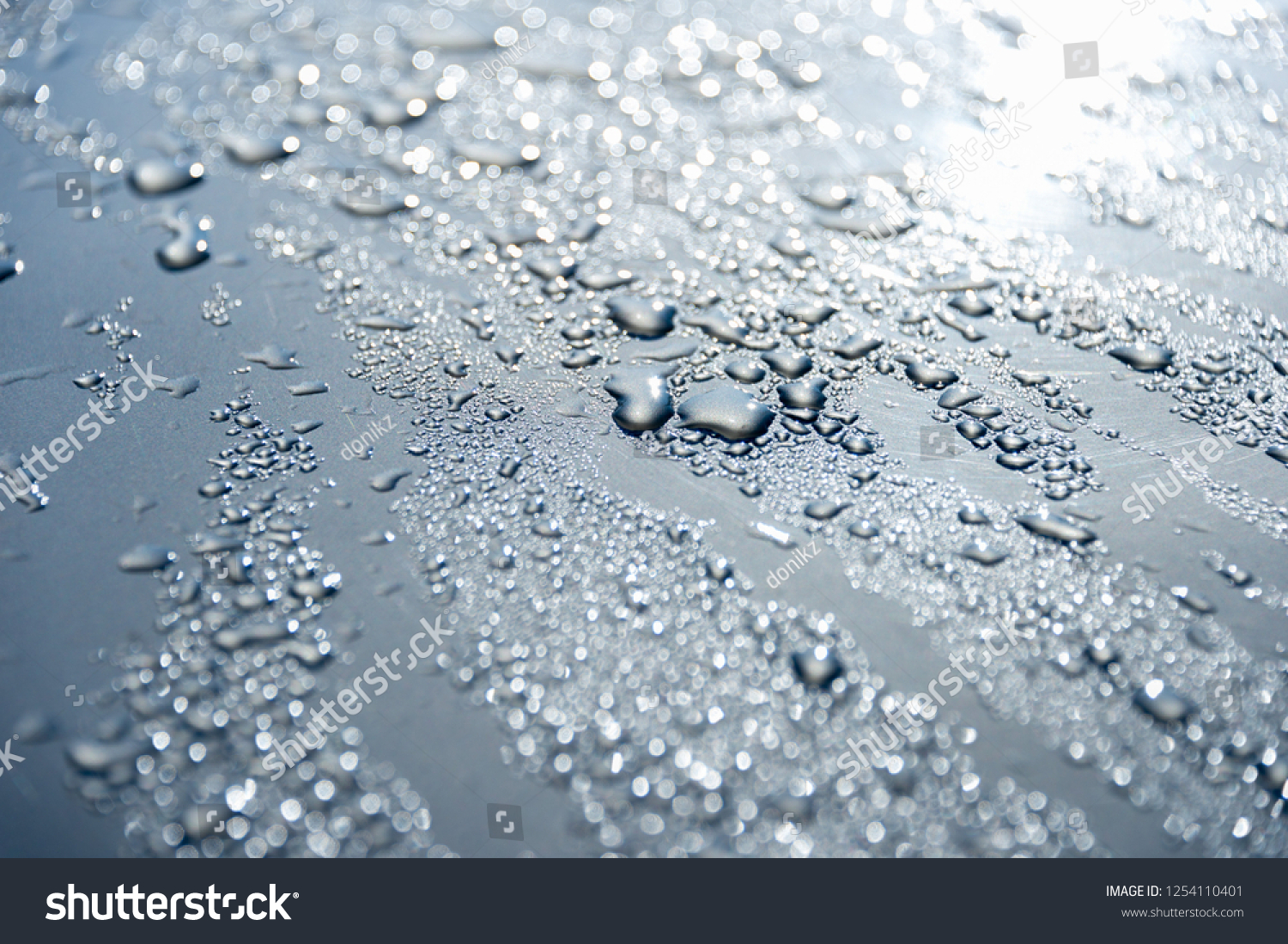 Blue Drop Water Drops Background Stock Photo 1254110401 | Shutterstock