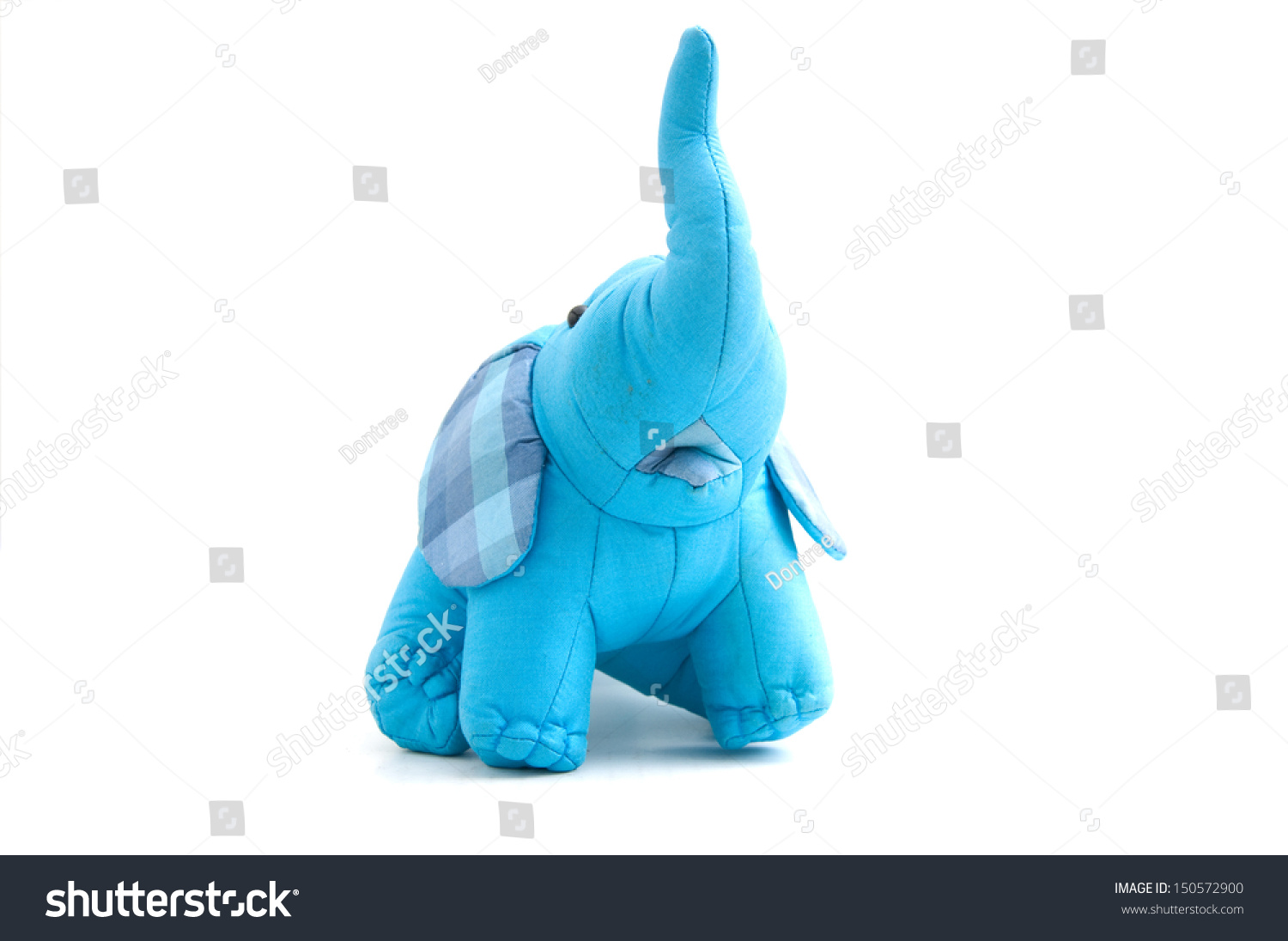 blue elephant baby toy