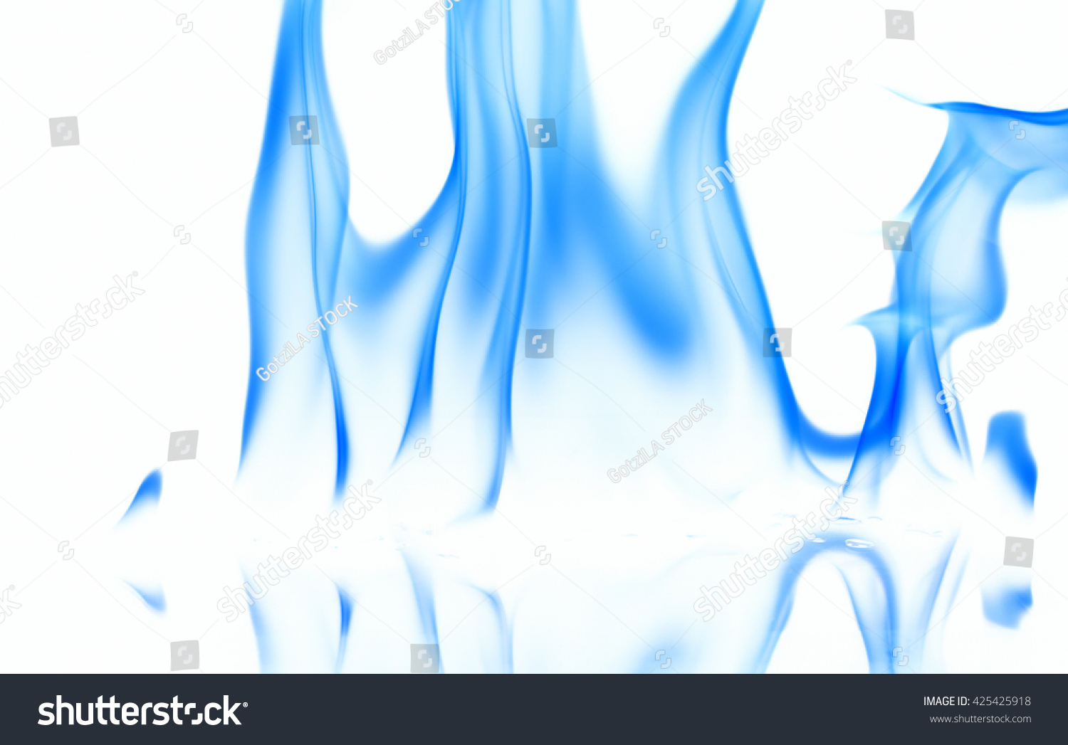 Blue Fire Light Smoke Abstract Shapes Stock Photo (Edit Now) 425425918