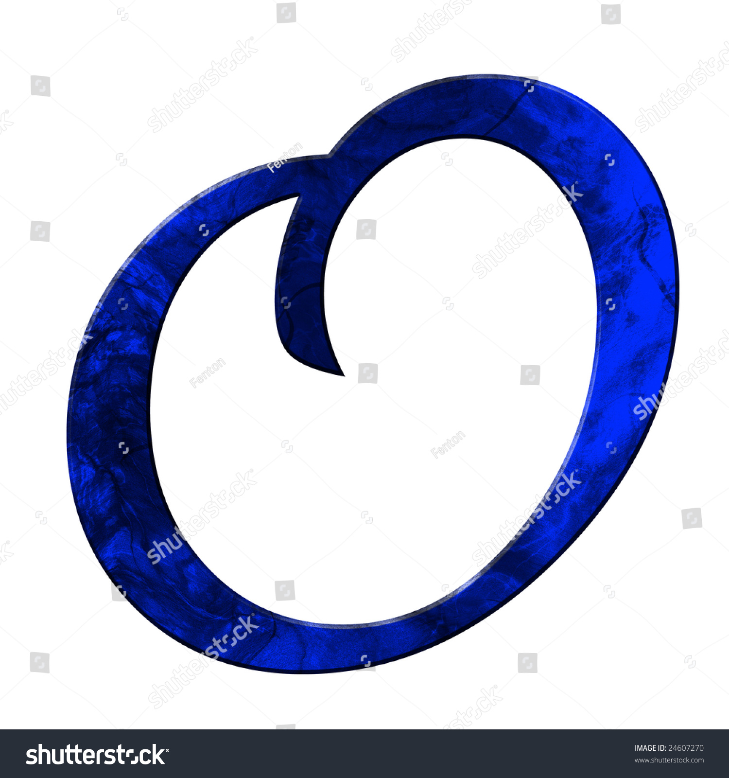 Blue Grunge Font - Letter O Stock Photo 24607270 : Shutterstock