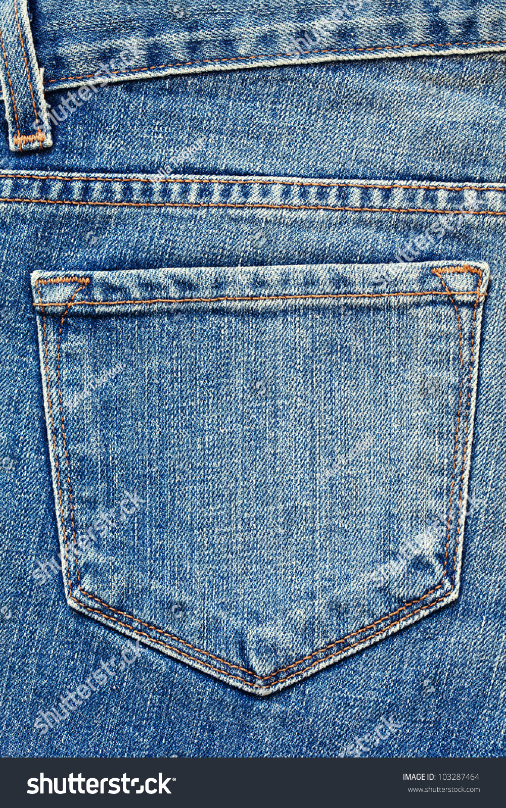 Blue Jeans Pocket Stock Photo 103287464 - Shutterstock