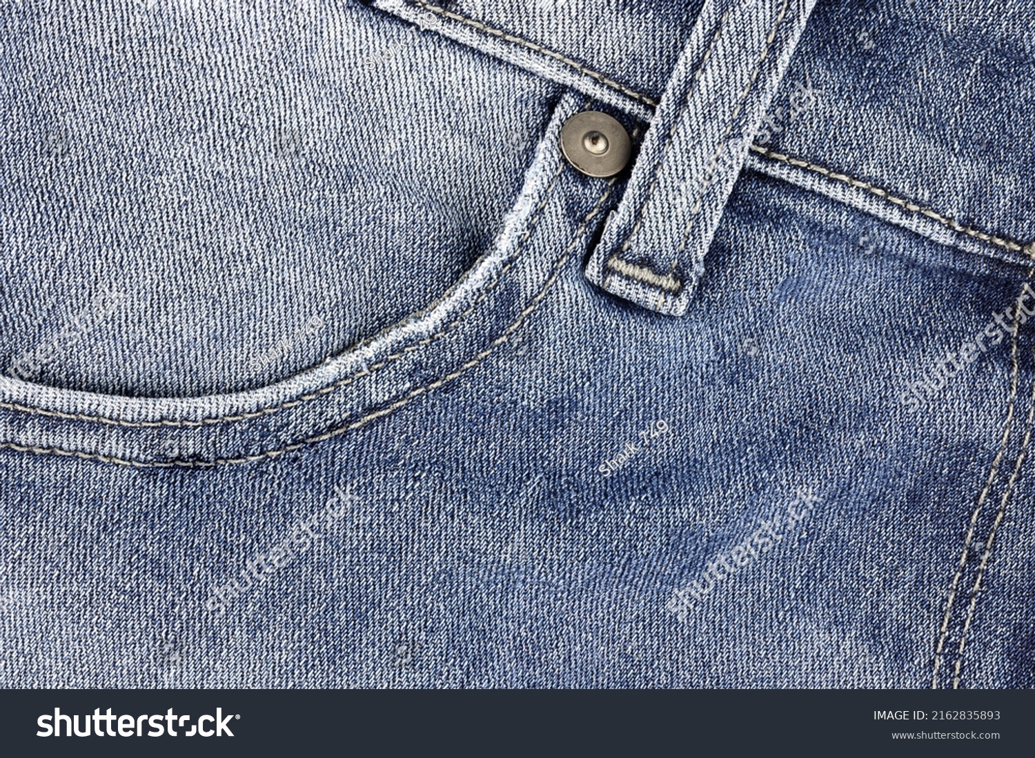 Blue Jeans Texture Abstract Background Stock Photo 2162835893 ...