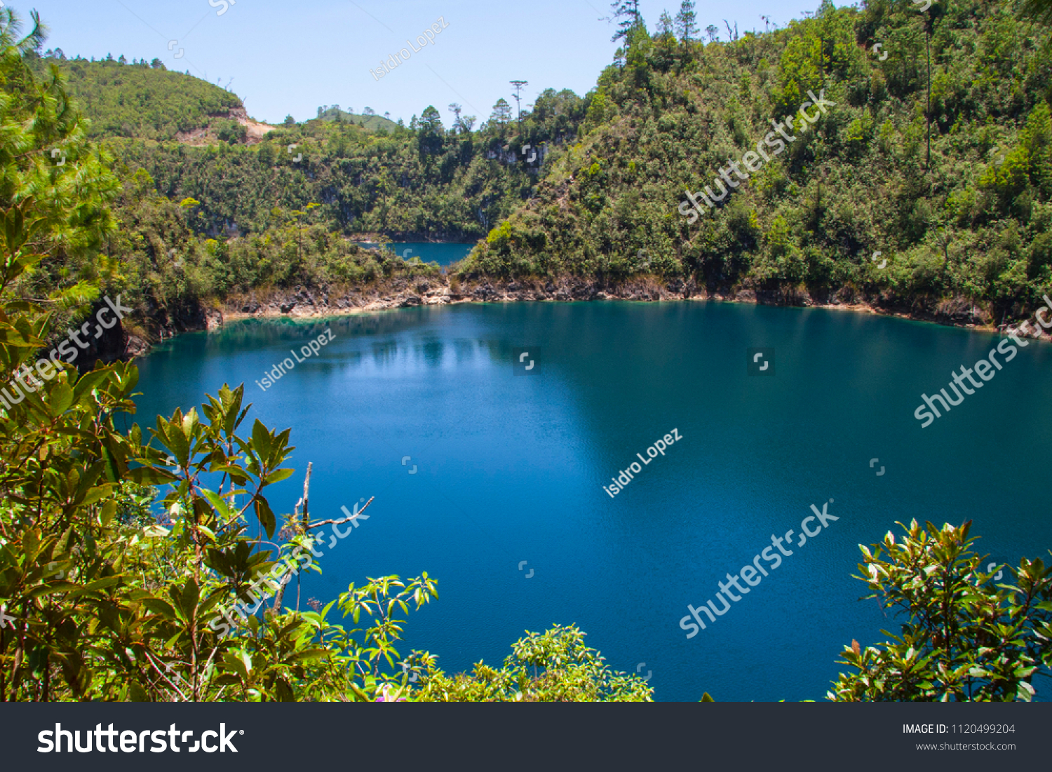 Blue Lake Mexico Blue Waters Mexico Stock Photo Edit Now 1120499204