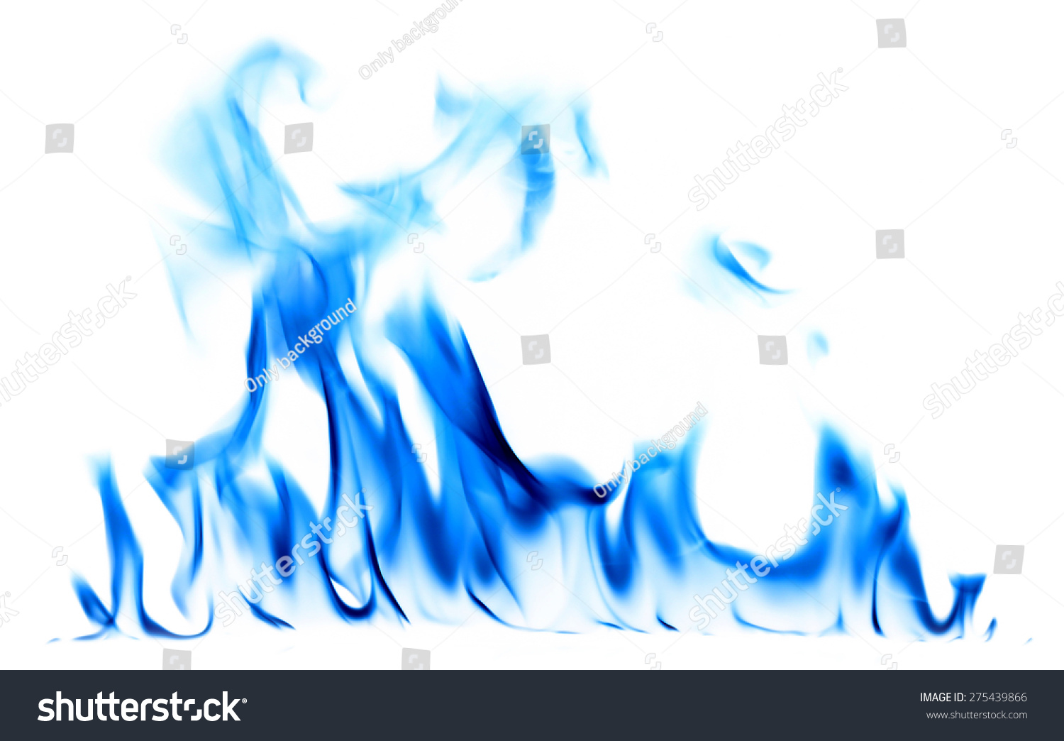 Blue Light Fire Flames On White Stock Photo 275439866 | Shutterstock