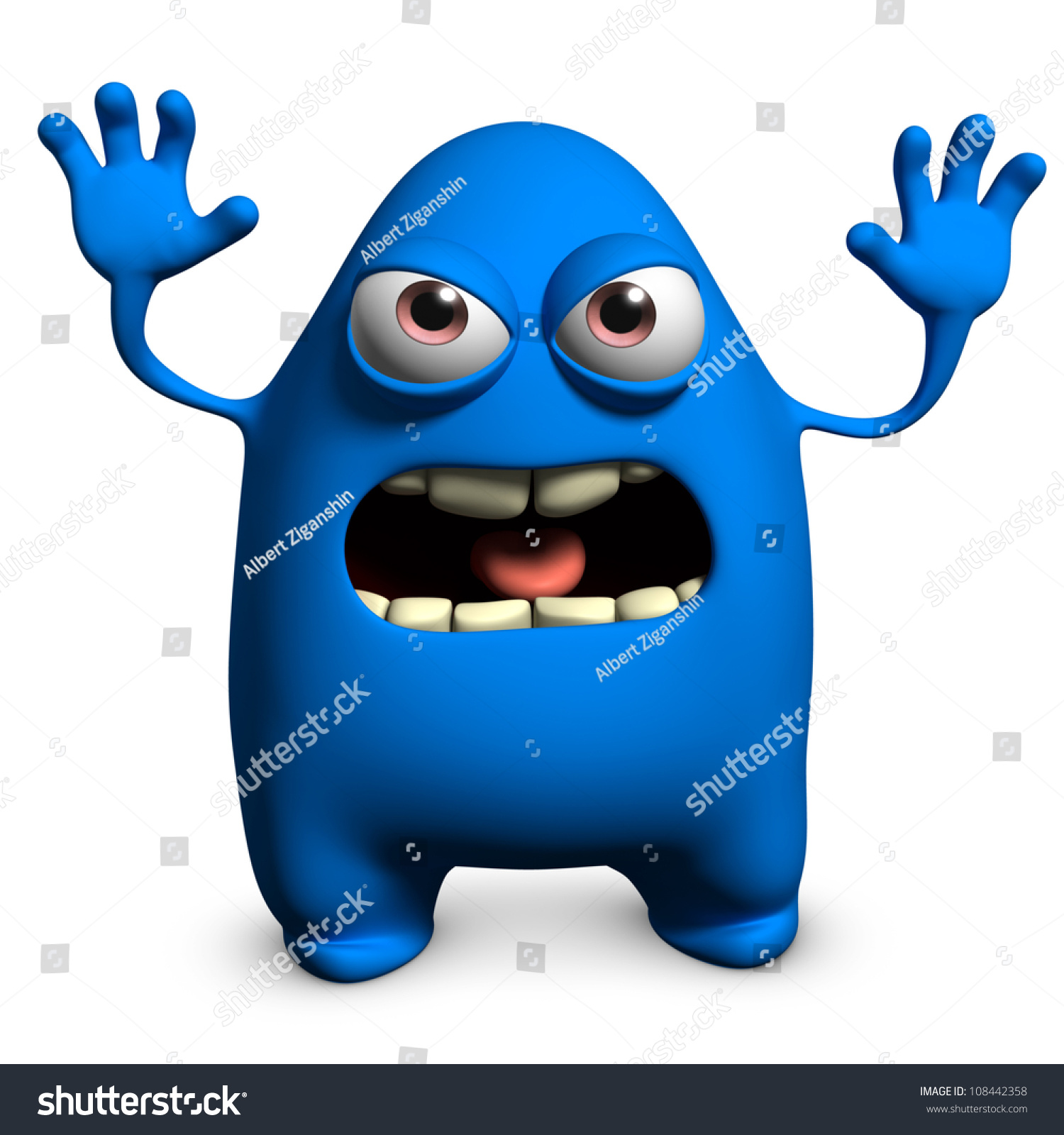 Blue Monster Stock Photo 108442358 : Shutterstock