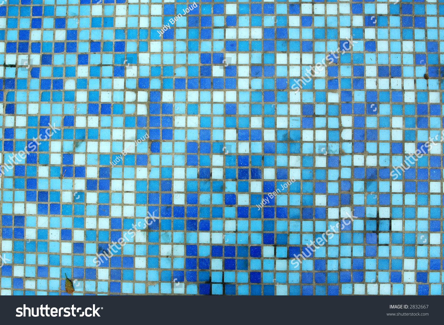 Blue Mosaic Tiles Stock Photo 2832667 : Shutterstock