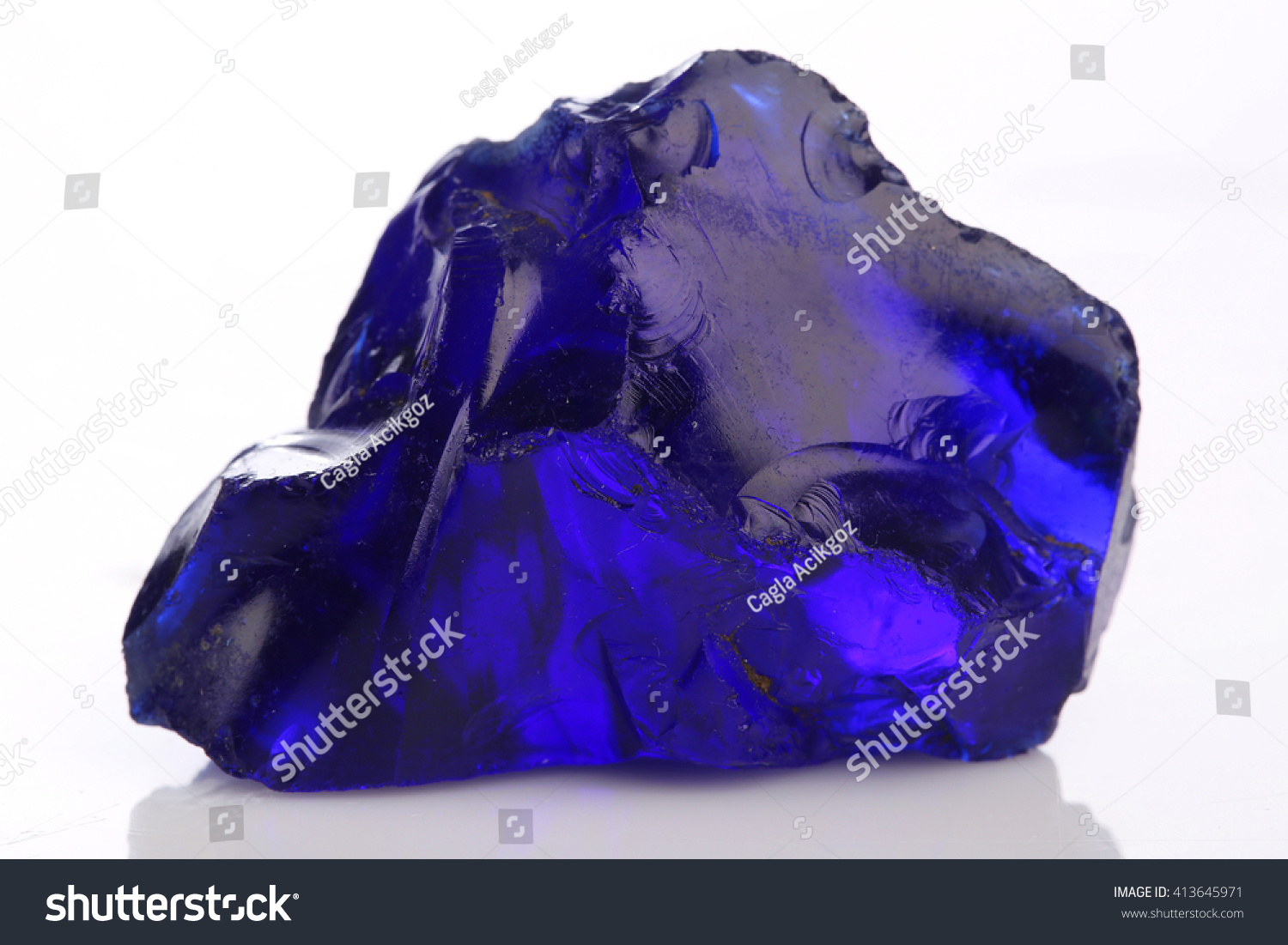 Blue Obsidianblue Obsidian Stock Photo (Edit Now) 413645971