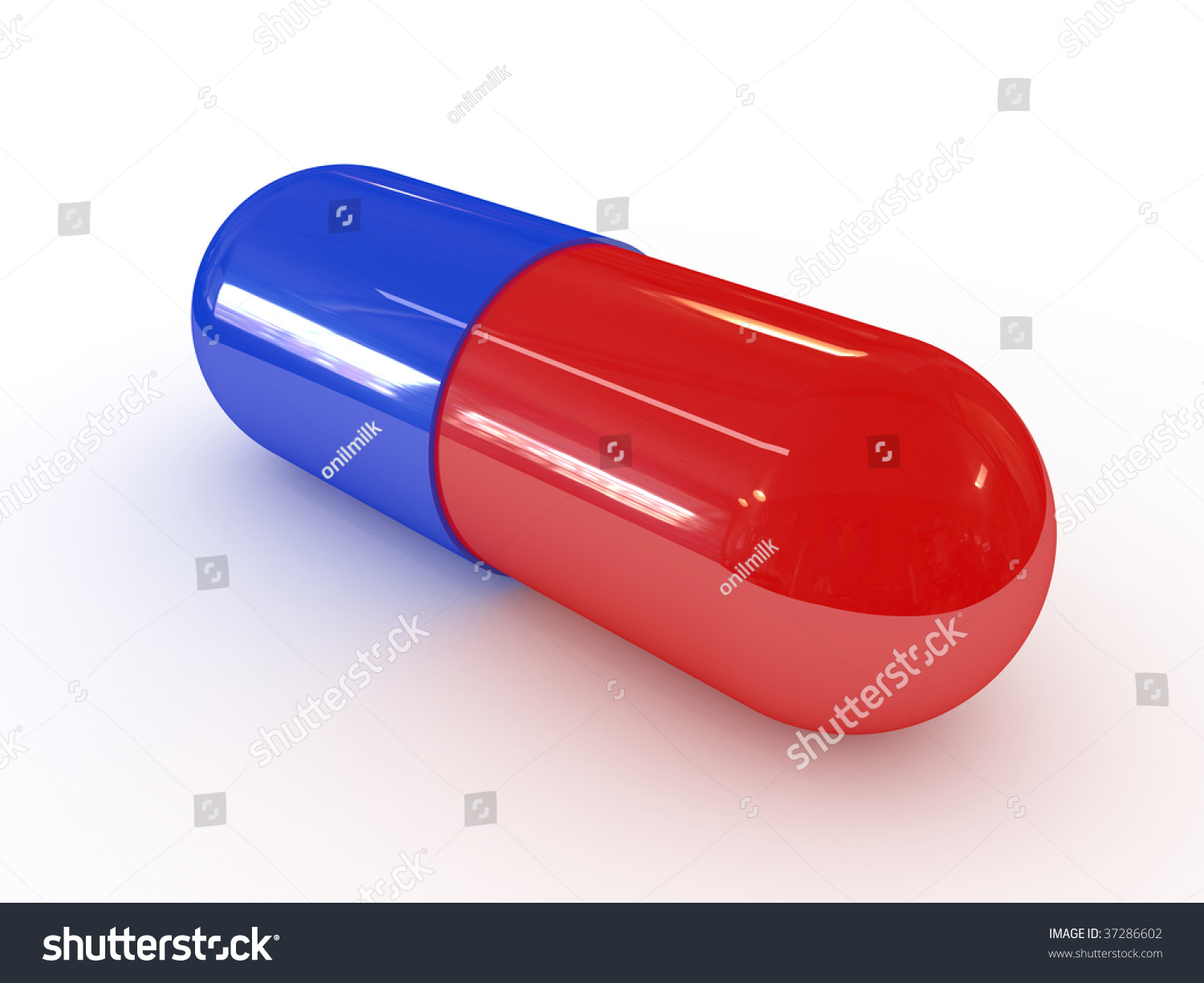 Blue Red Capsule Stock Illustration 37286602 - Shutterstock