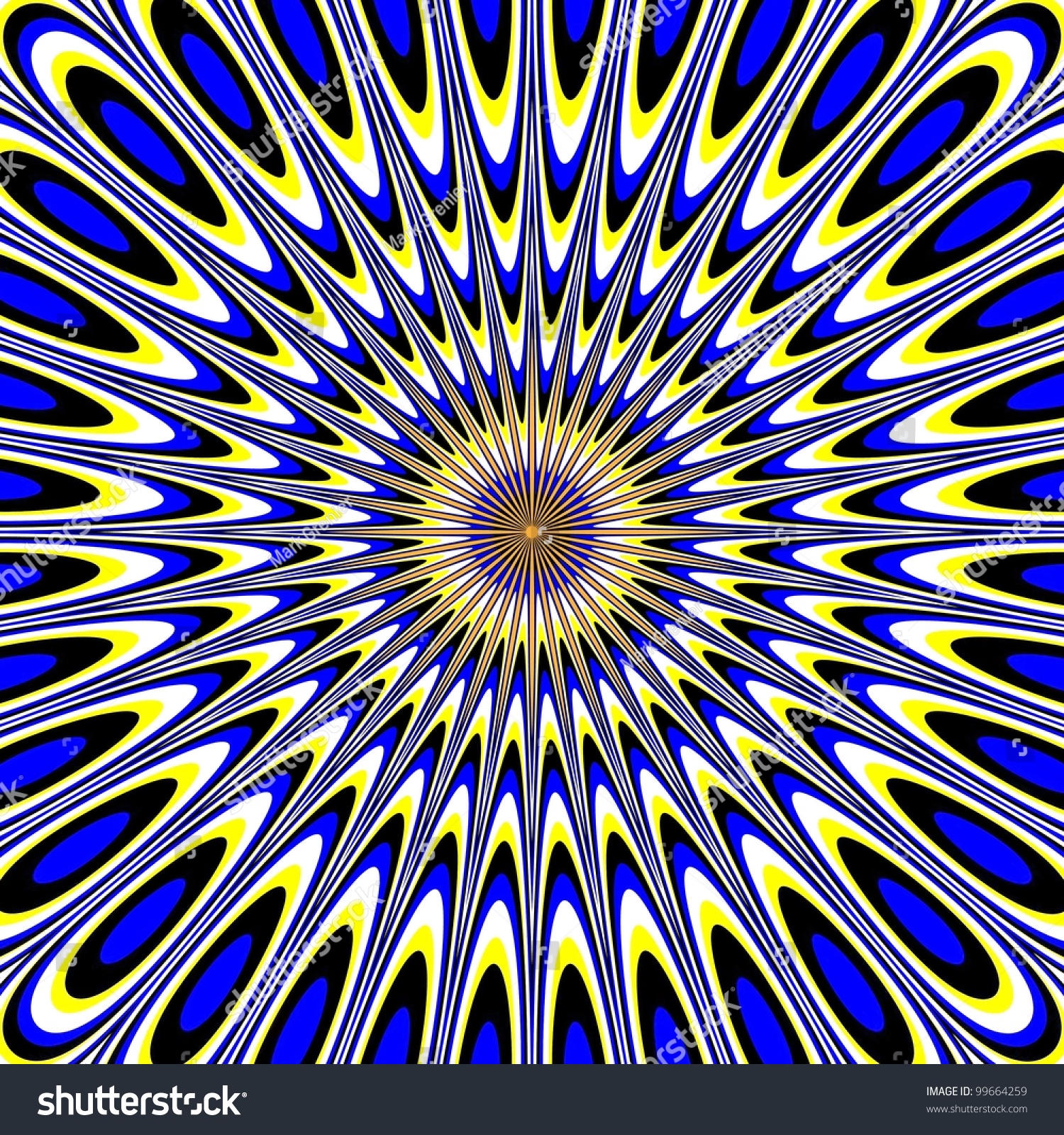 Blue Ripple Apparition (Motion Illusion) Stock Photo 99664259 ...