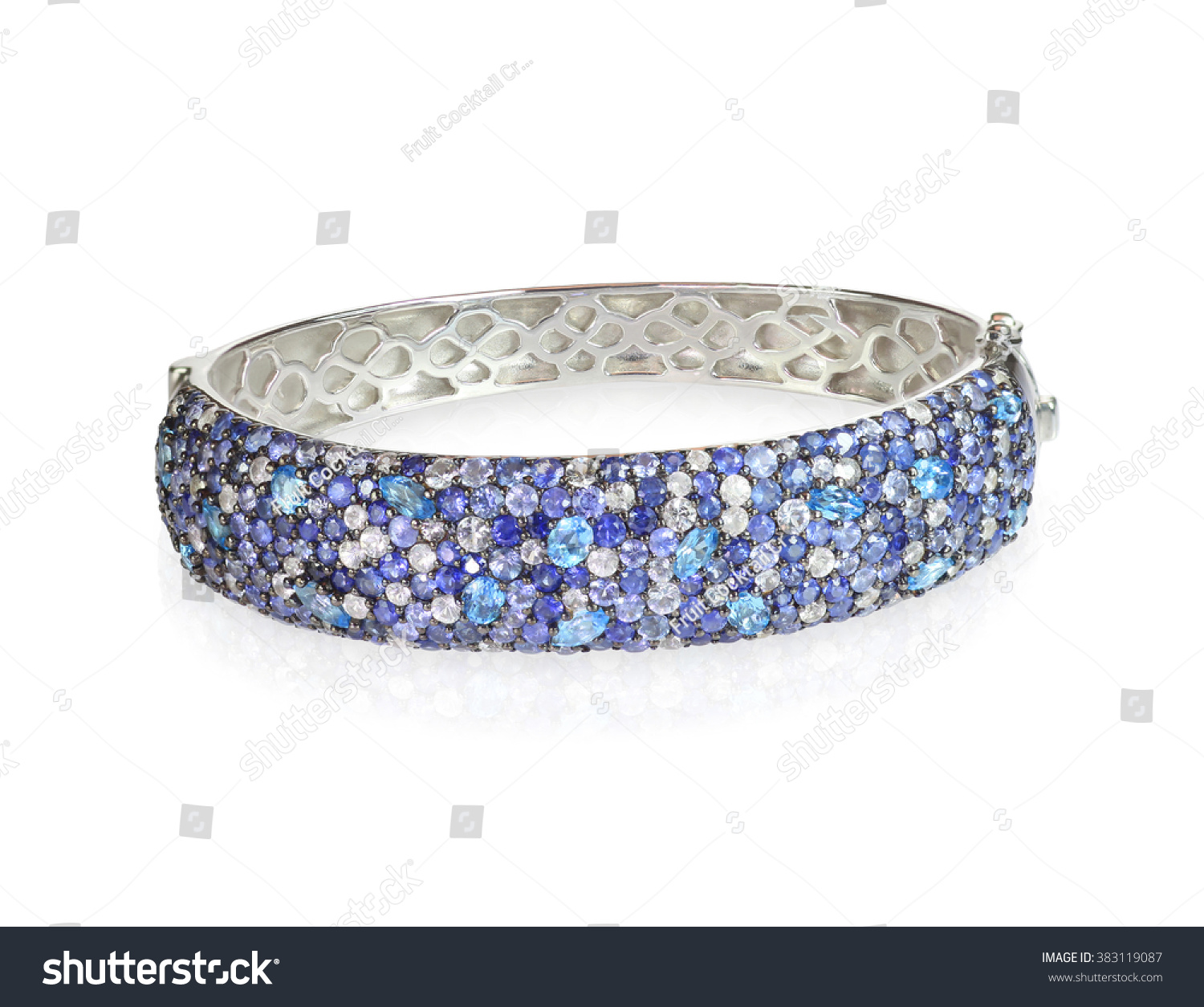 blue diamond bangle bracelet