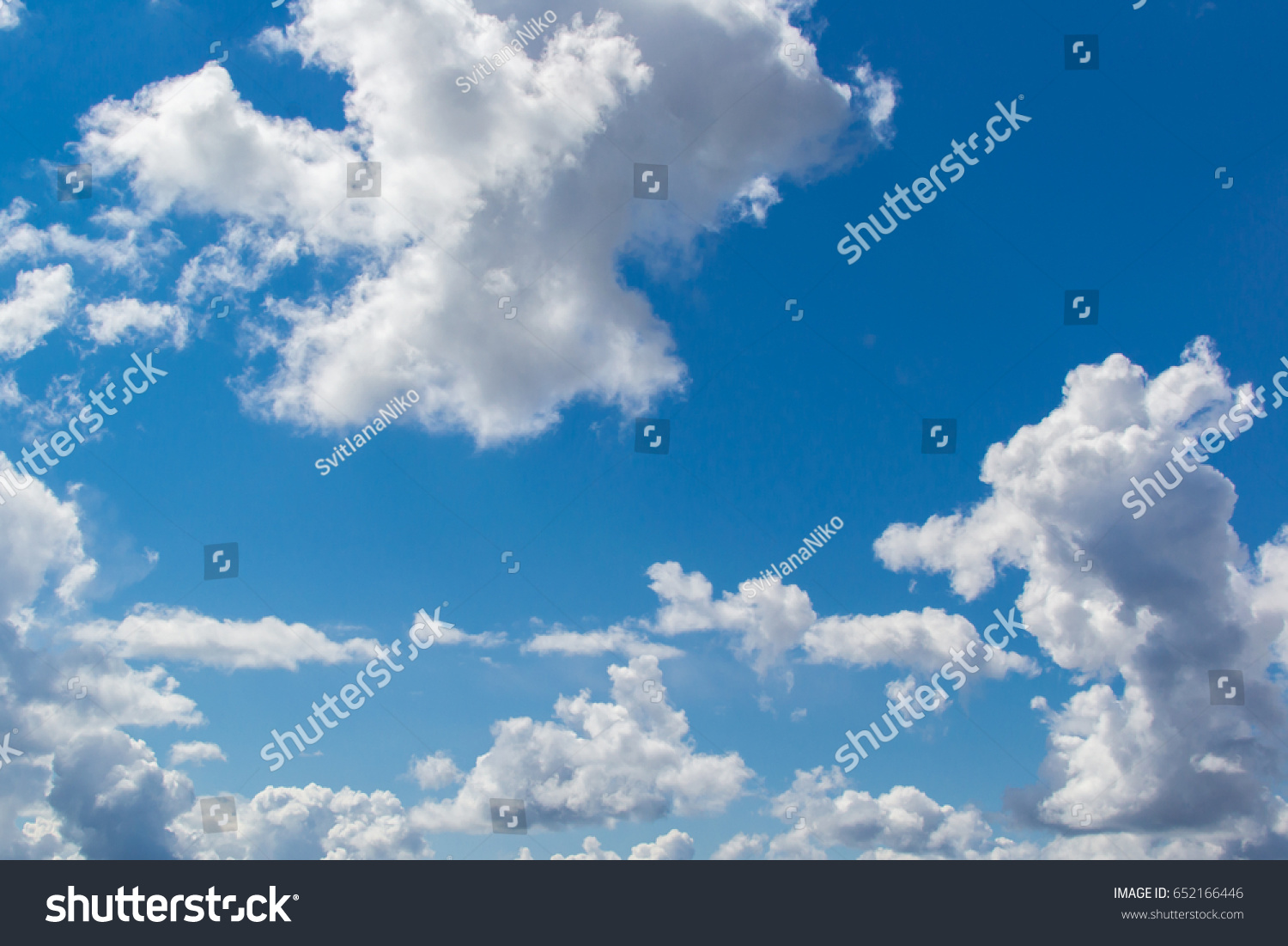 Blue Sky Clouds Background Wallpaper Stock Photo 652166446