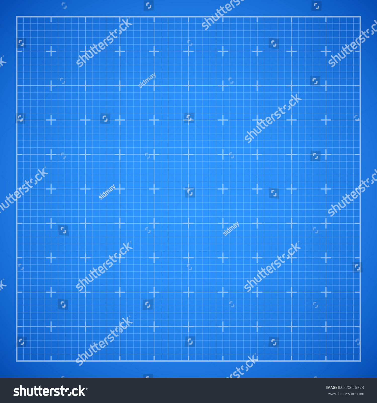 Blue Square Grid Backdrop Blueprint Background Stock Illustration ...