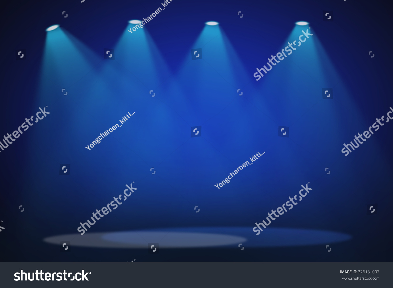 Blue Stage Background Stock Photo 326131007 : Shutterstock