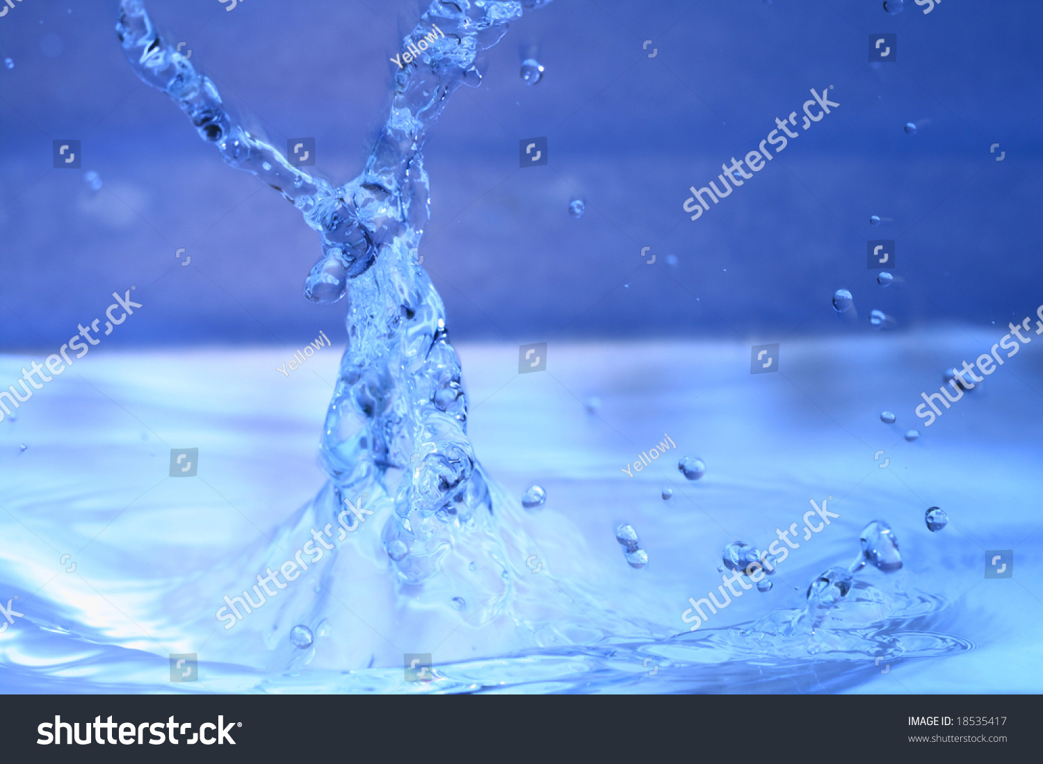 Blue Water Splash Stock Photo 18535417 | Shutterstock