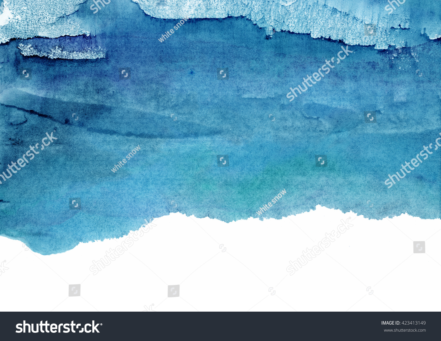 Blue Watercolor Background Shades Blue Stock Photo (Edit Now) 423413149