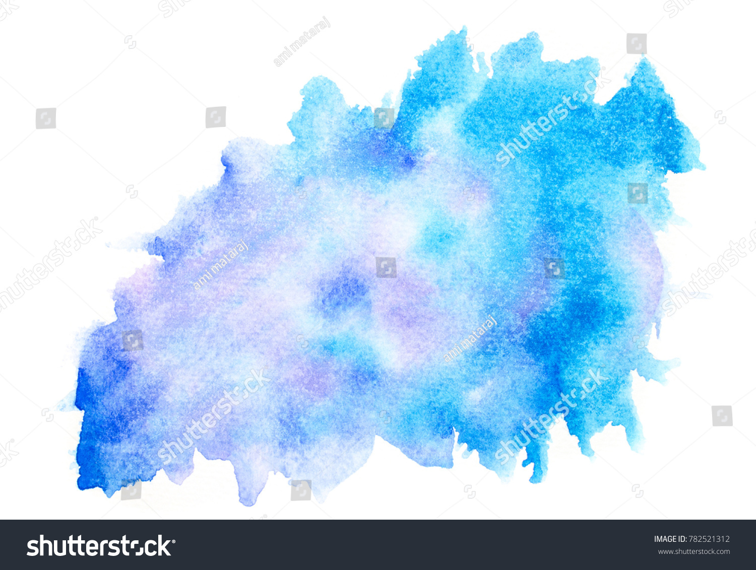 Blue Watercolor Splash Stroke Background By Stock Illustration ...