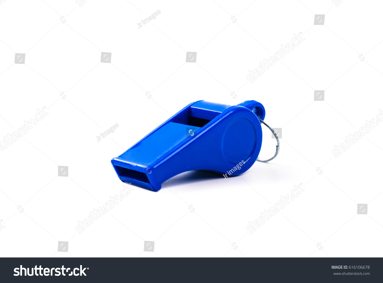 Blue Whistle Isolated On White Background Stock Photo 616106678 ...