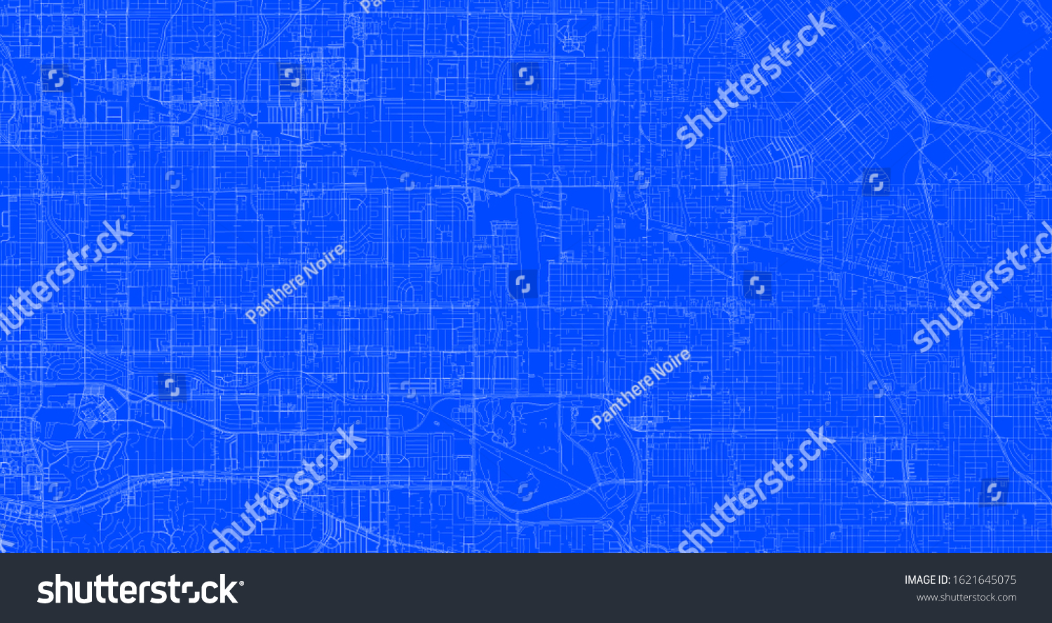 Blueprint Los Angeles City One Color Stock Illustration 1621645075