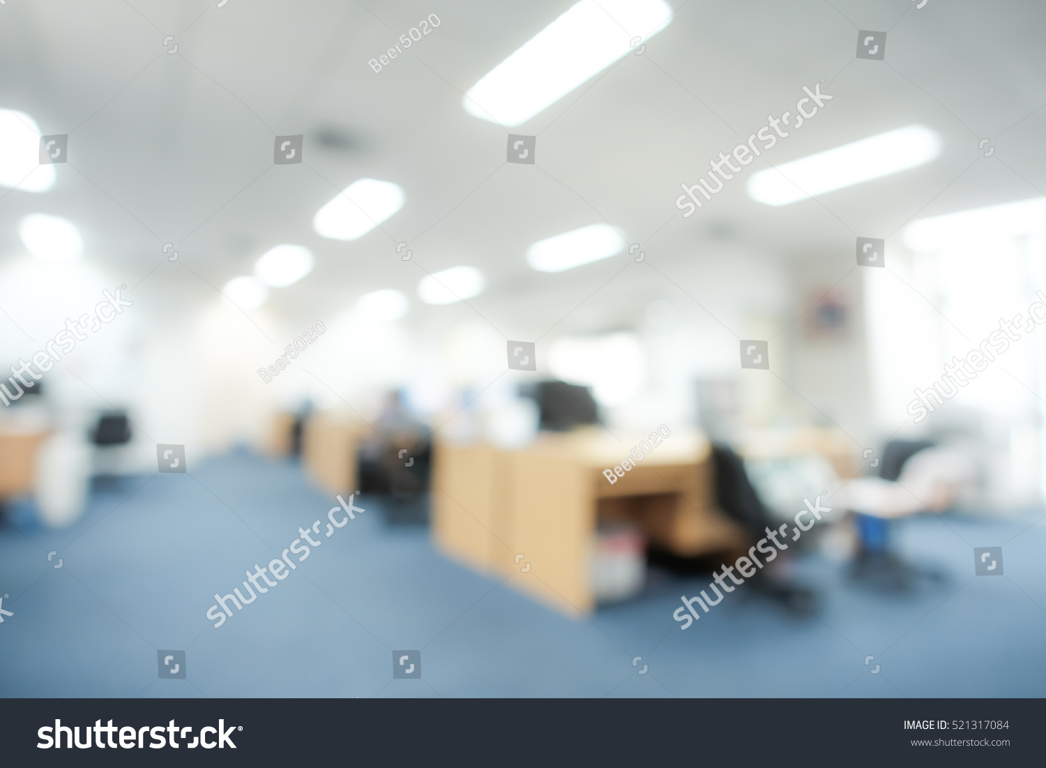 Blur Background Modern Office Business Concept Stock Photo 521317084 ...