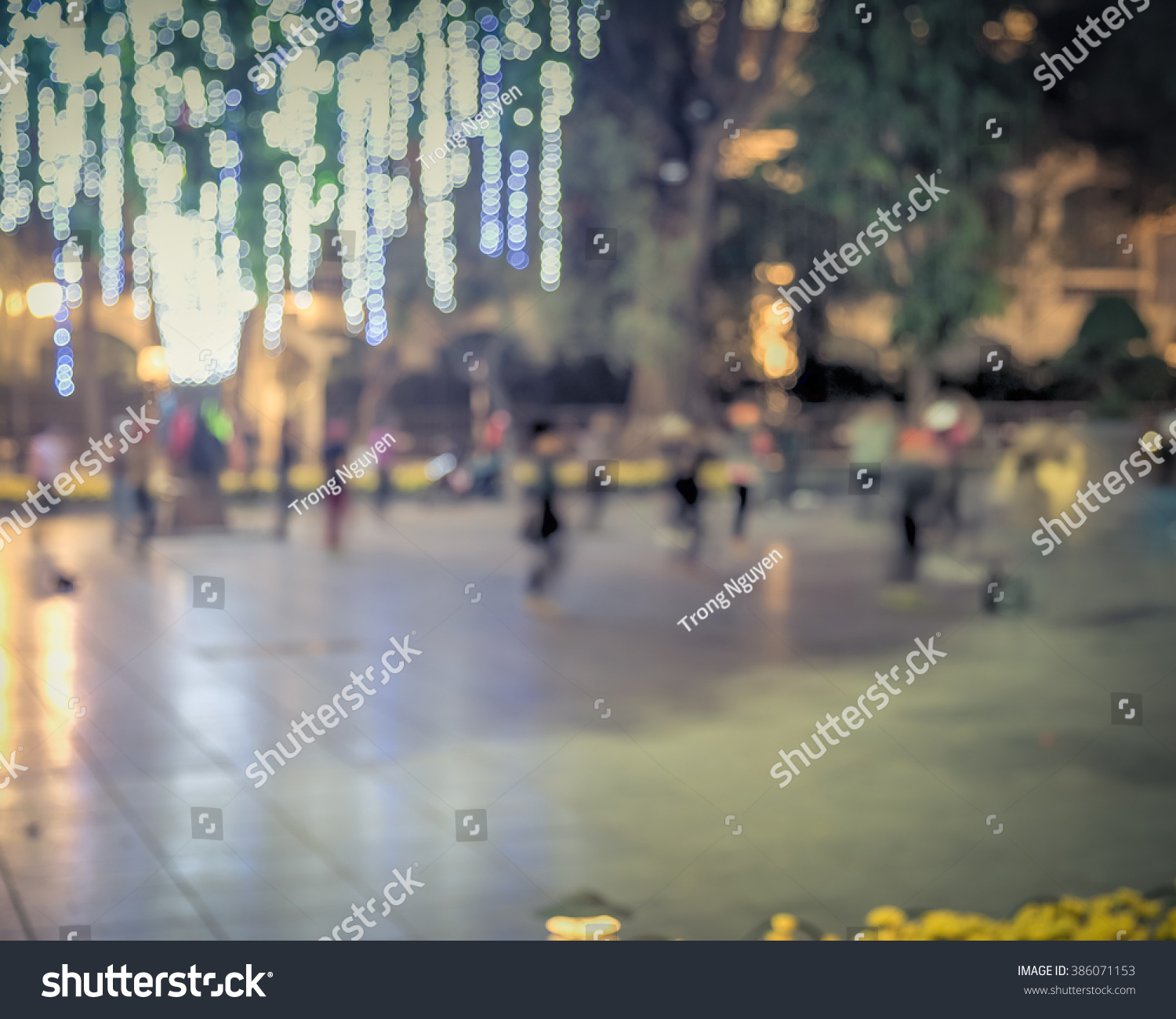 Blur Bokeh Background Group Mature Vietnamese Stock Photo Edit