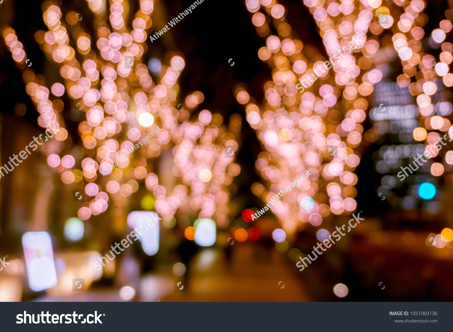 Blurred Bokeh Pink Led Refection Lighting Stock Photo Edit Now