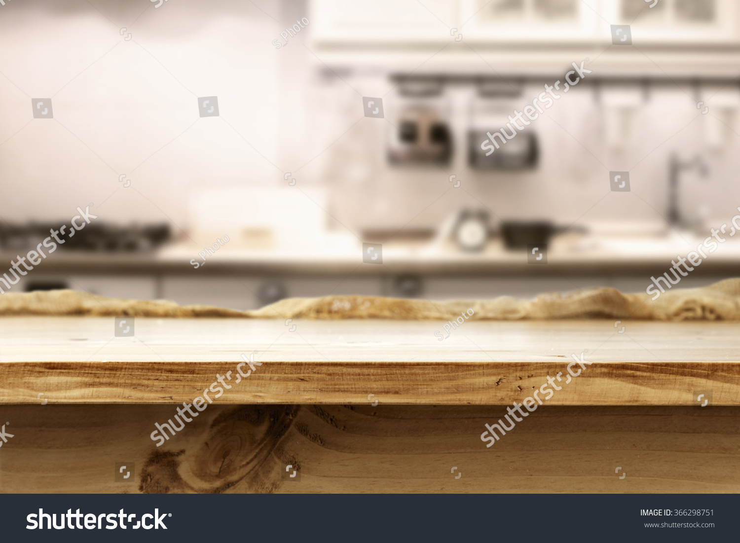 Blurred Background Kitchen Desk Top Free Stock Photo Edit Now 366298751