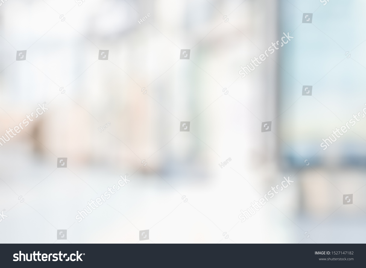 Blurred Office Background Modern Business Hall Stock Photo 1527147182 ...