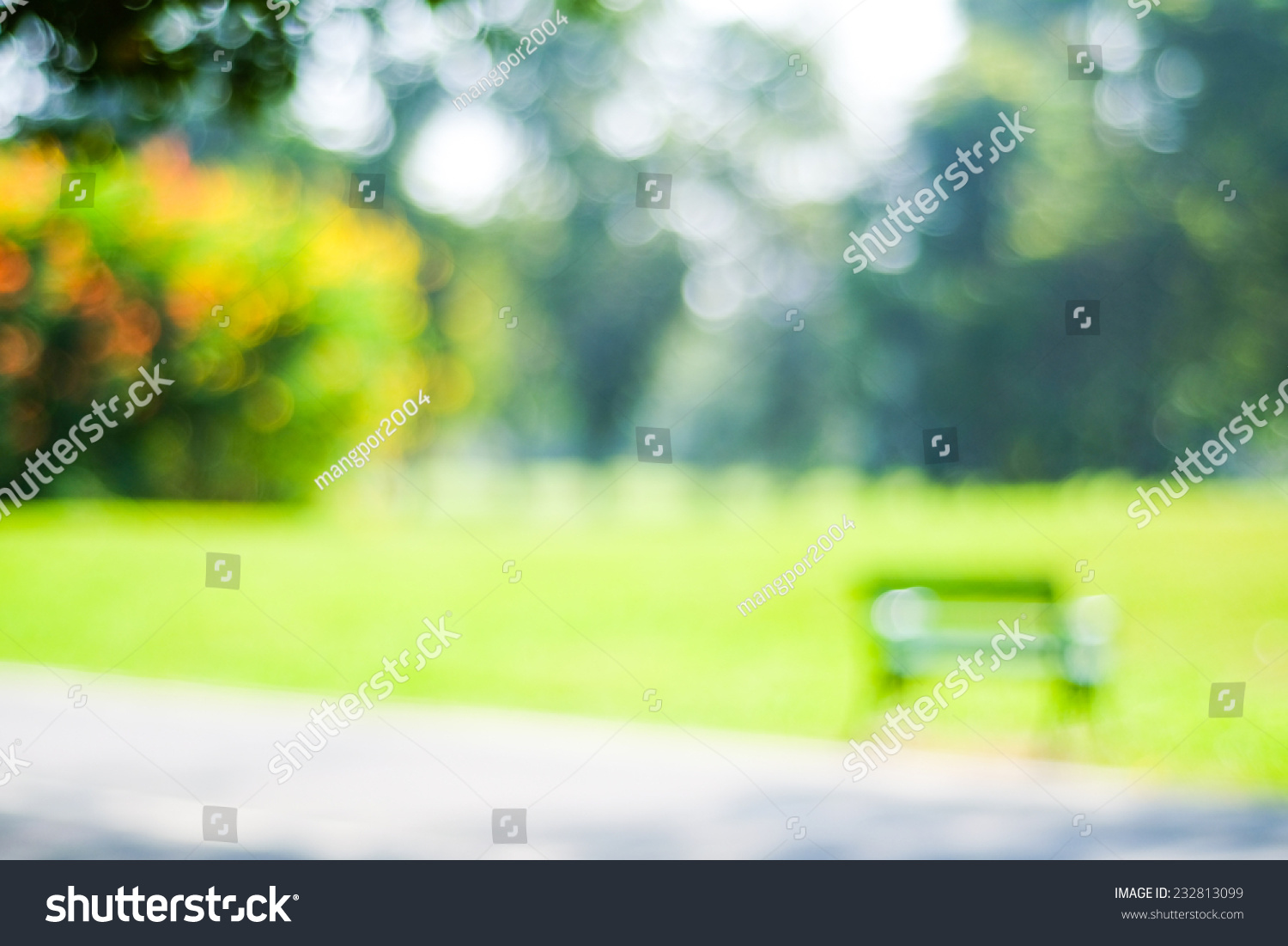 Blurred Park Natural Background Stock Photo 232813099 Shutterstock