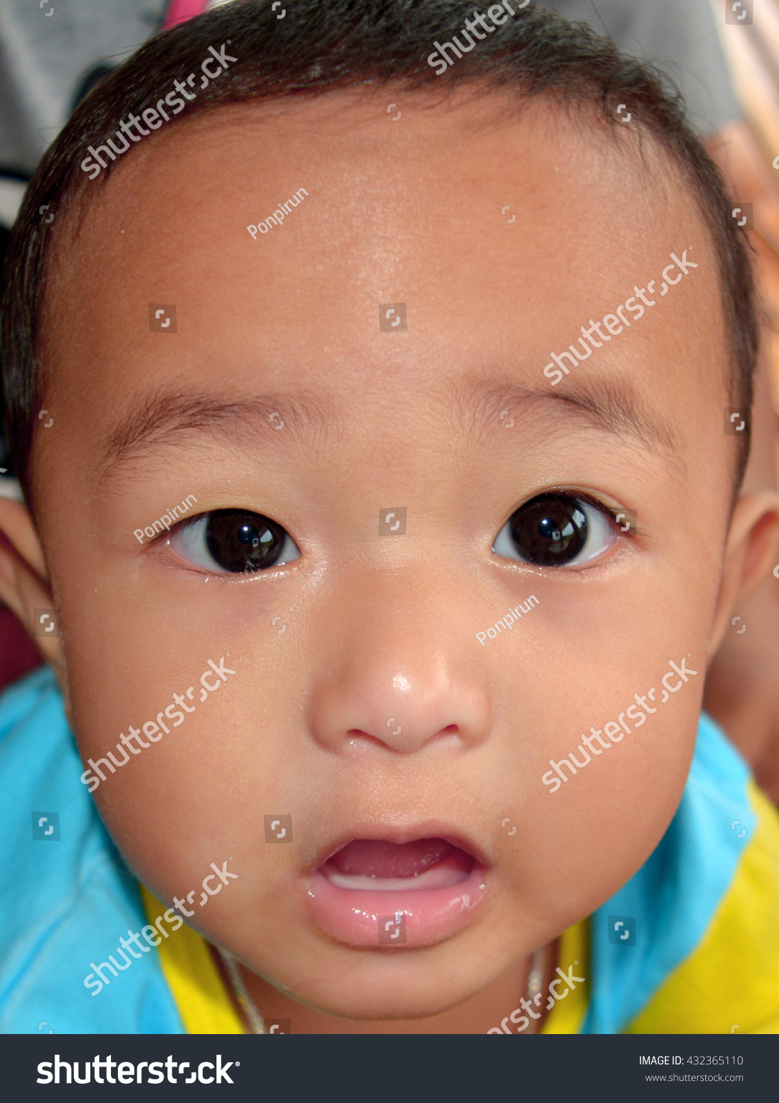 Blurry Close Face Children Asia People Stock Photo Edit Now 432365110