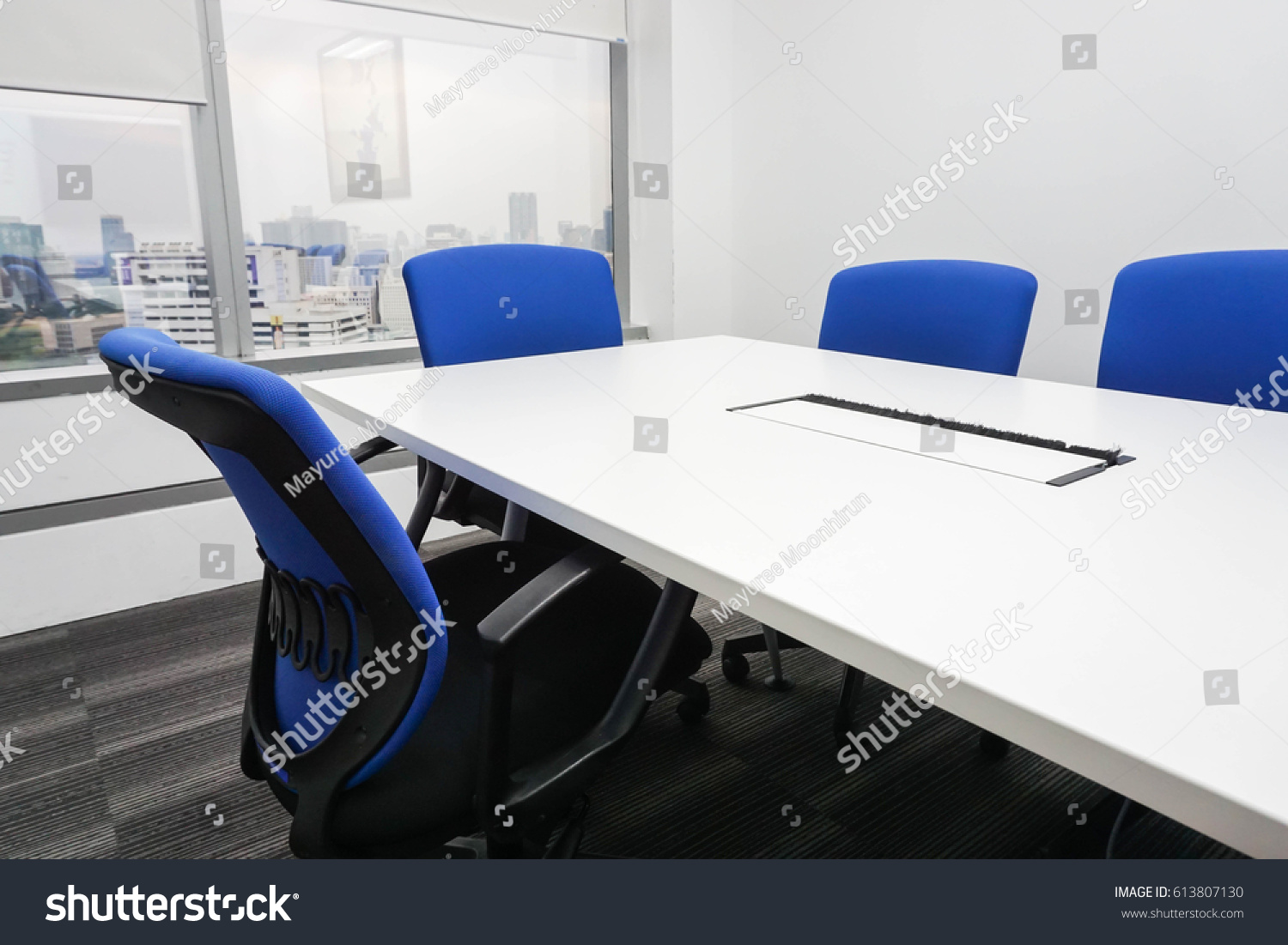 Boardroom Setting Ready Business Meeting Stock Photo Edit