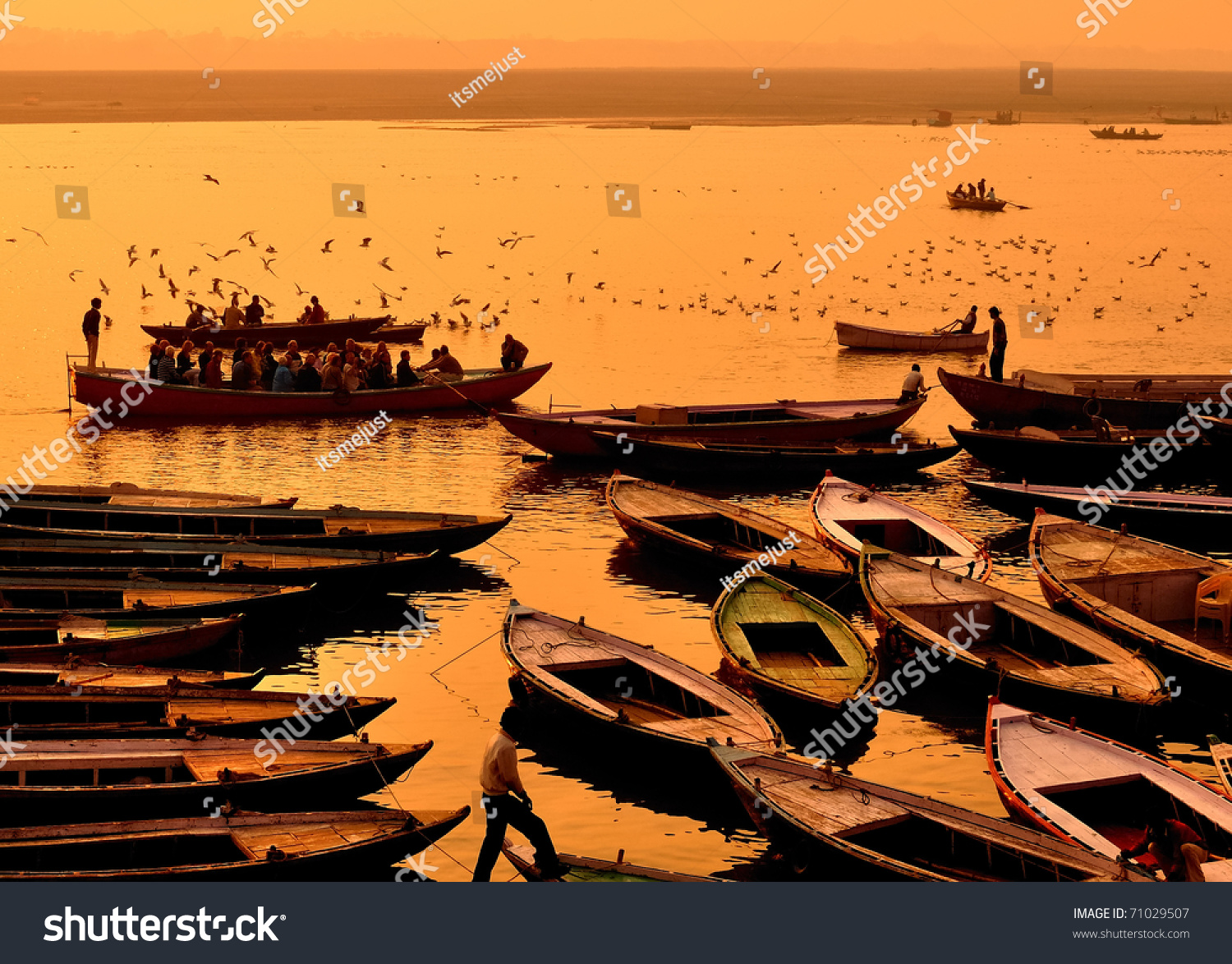 Boats Varanasi Stock Photo 71029507 - Shutterstock