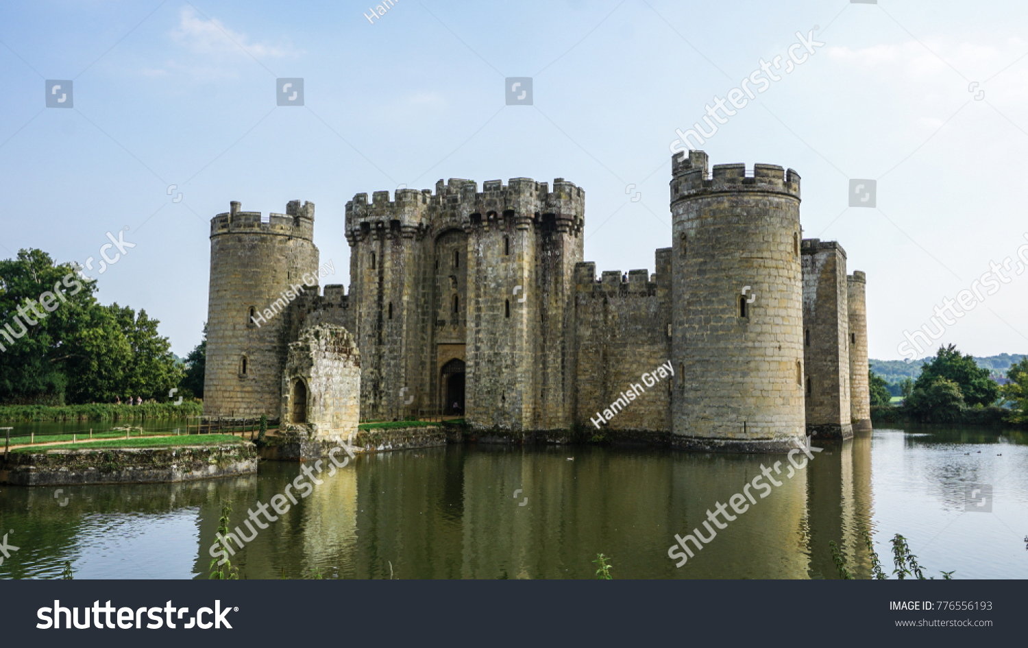 Bodiam Castle High Weald England Stock Photo Edit Now