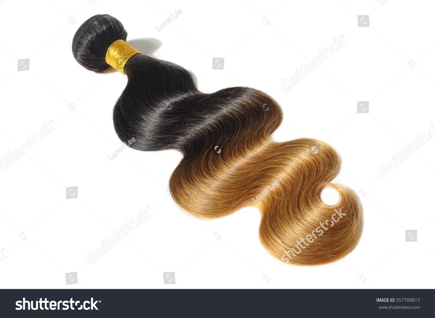 Body Wave Black Blonde Two Tone Stock Photo Edit Now 557709817