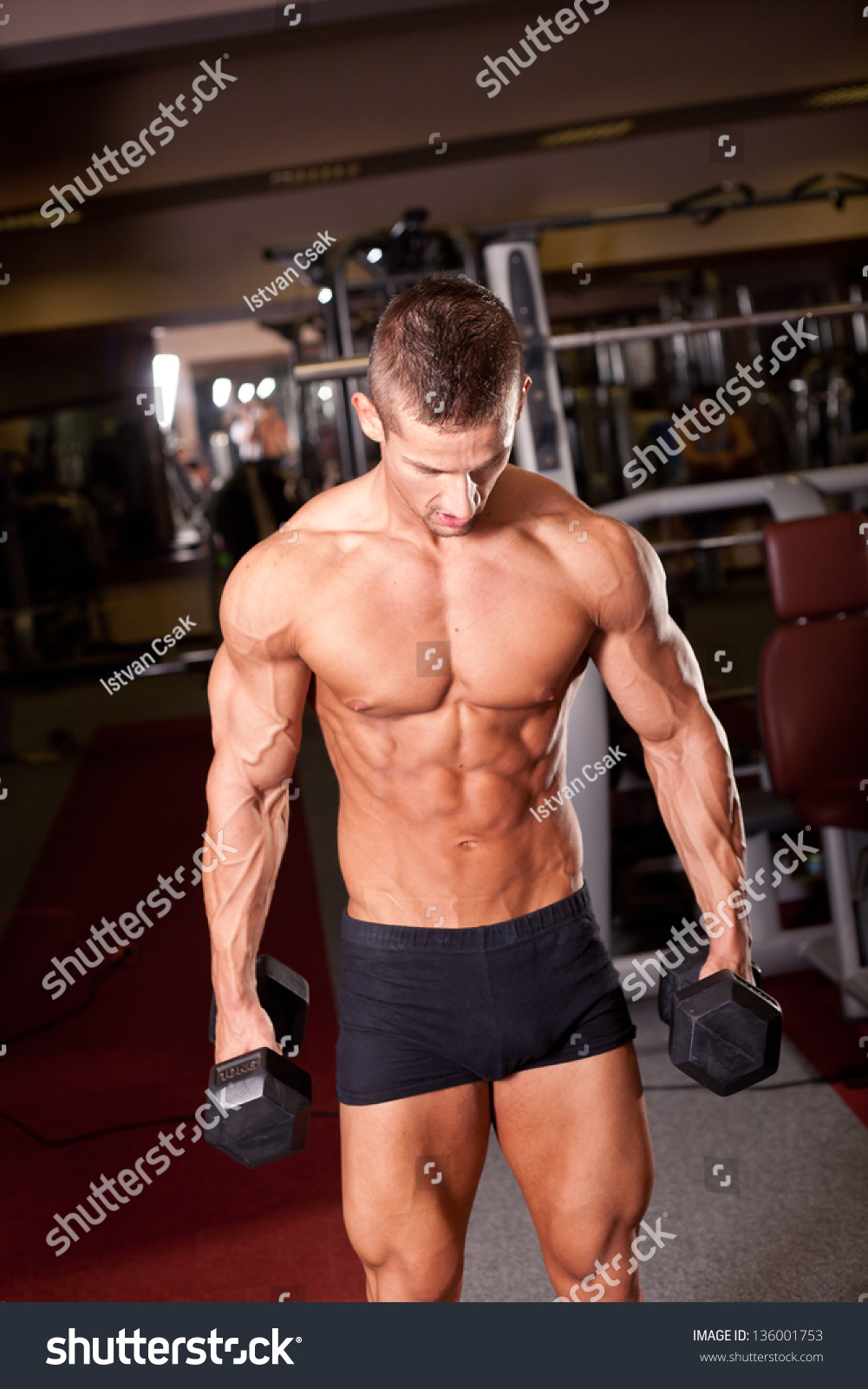 SEARCH AND BUY THIS PRODUCT Bodybuilder Training Gym Stock Photo 136001753 - Shutterstock