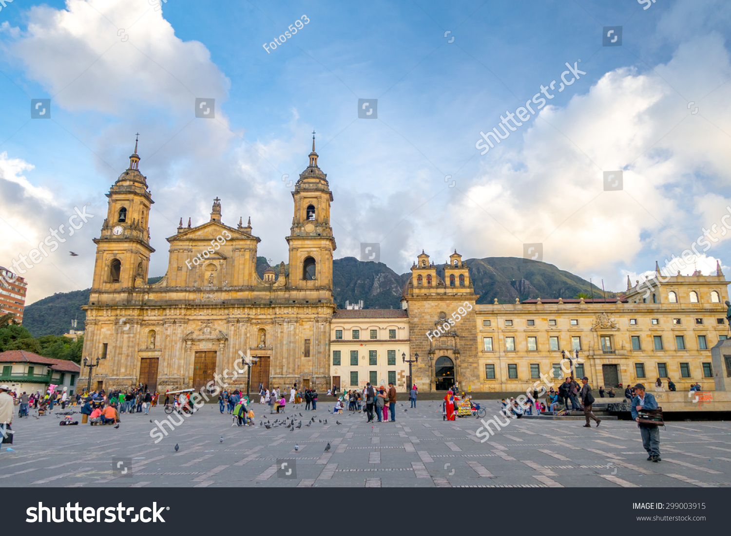 Bogota, Colombia - February 9, 2015: Primary Cathedral Of Bogota ...