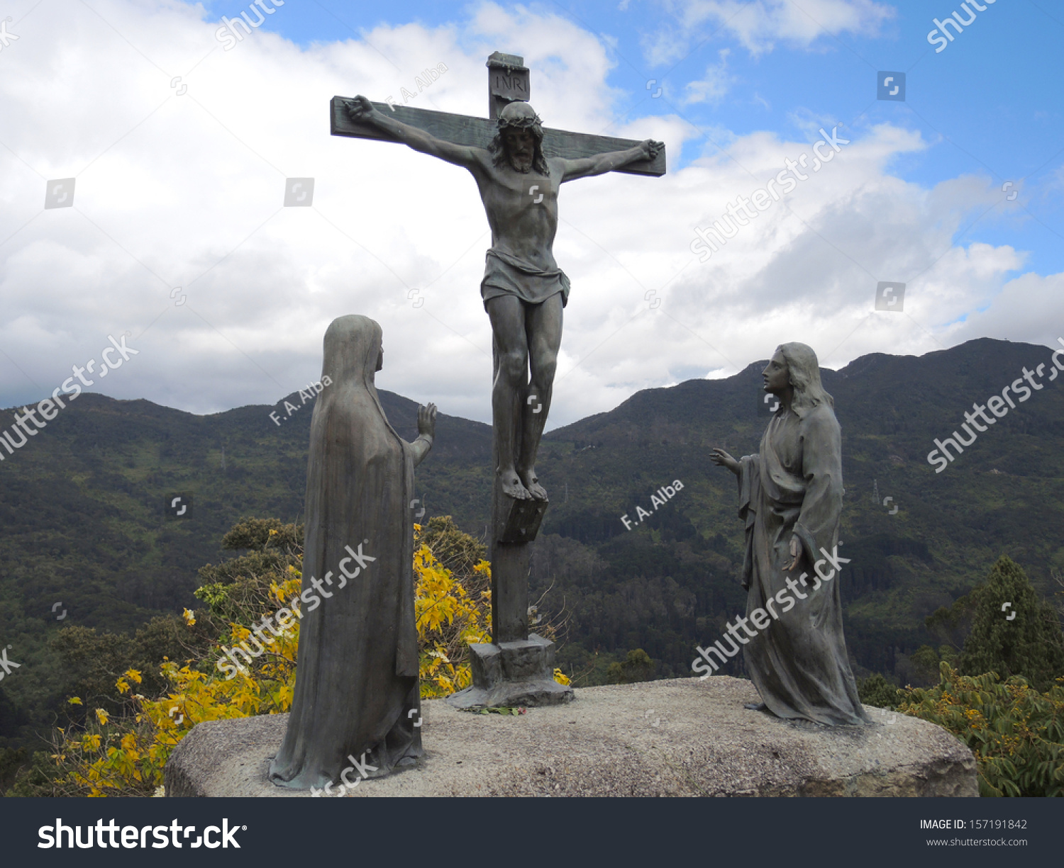 Bogota Colombia September 28 Statue Christ Stock Photo 157191842 ...