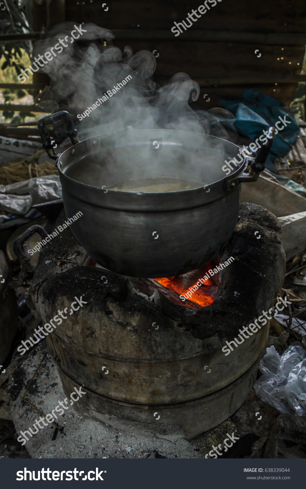 Boiler Steam Caused By Heat Stock Photo (Edit Now) 638339044