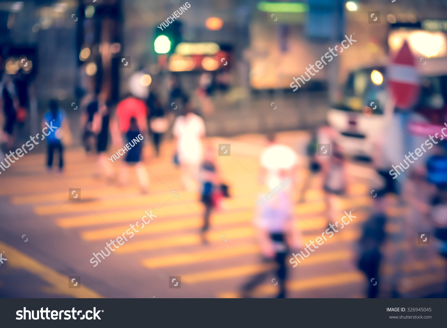 Bokeh City Night Background Of Asia Stock Photo 326945045 : Shutterstock