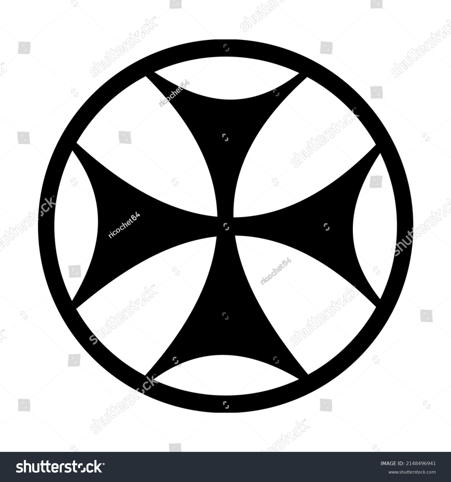 Bolnisi Cross Symbol Icon Illustration Stock Illustration 2148496941 ...