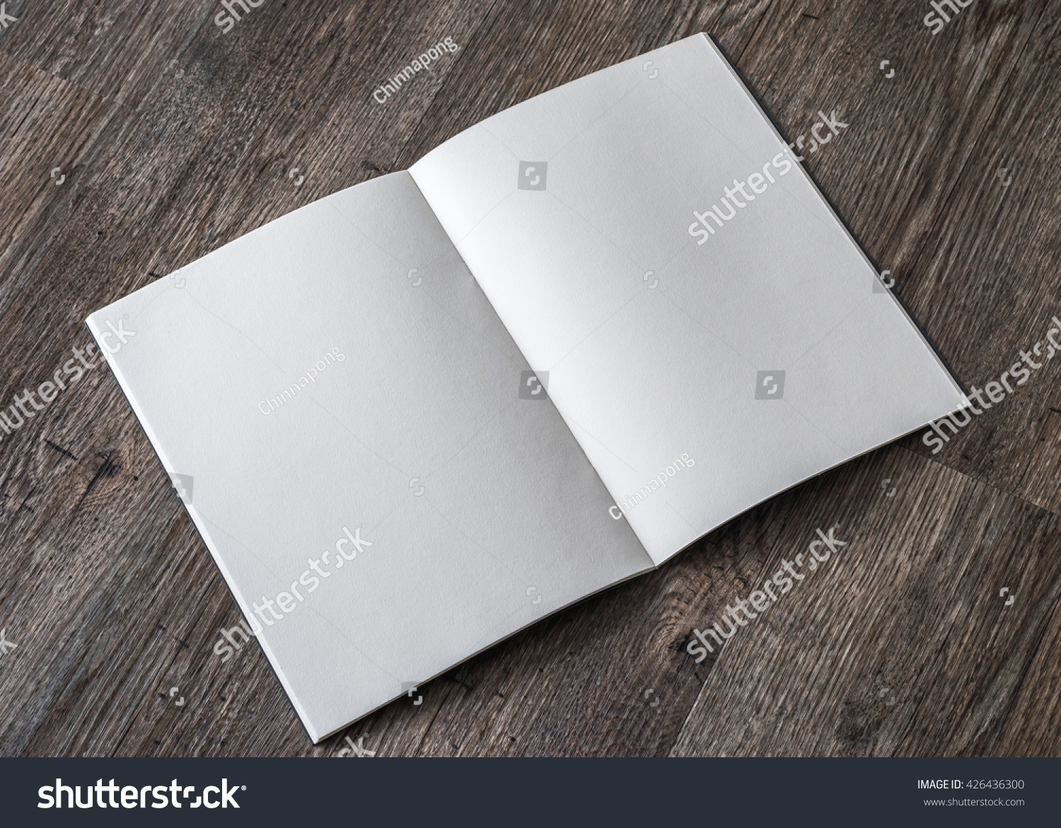 Download Book Mockup Blank Opening Page A4 Business Finance Stock Image 426436300 PSD Mockup Templates